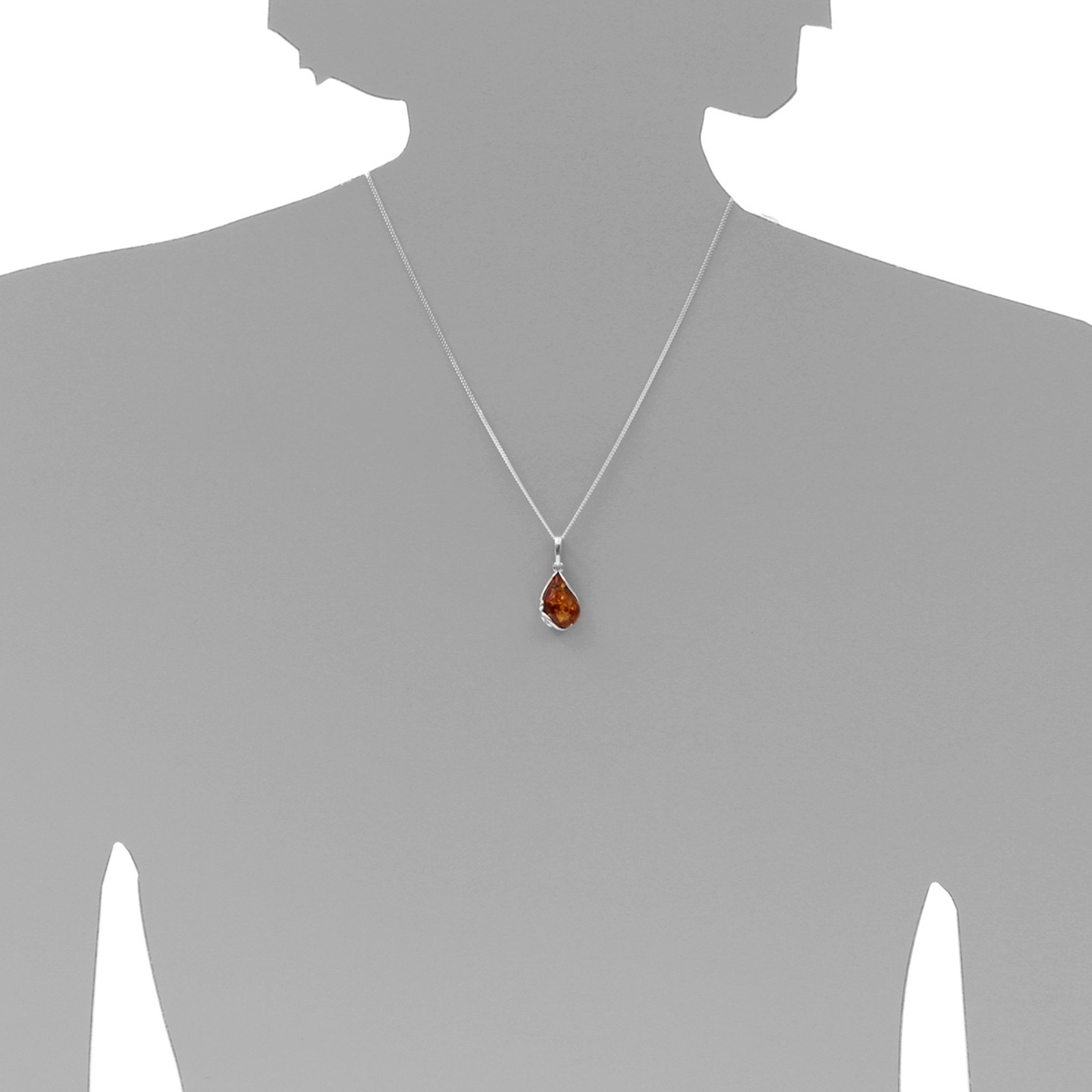 OSTSEE-SCHMUCK Kettenanhänger »- Gabi - Silber 925/000 - Bernstein«