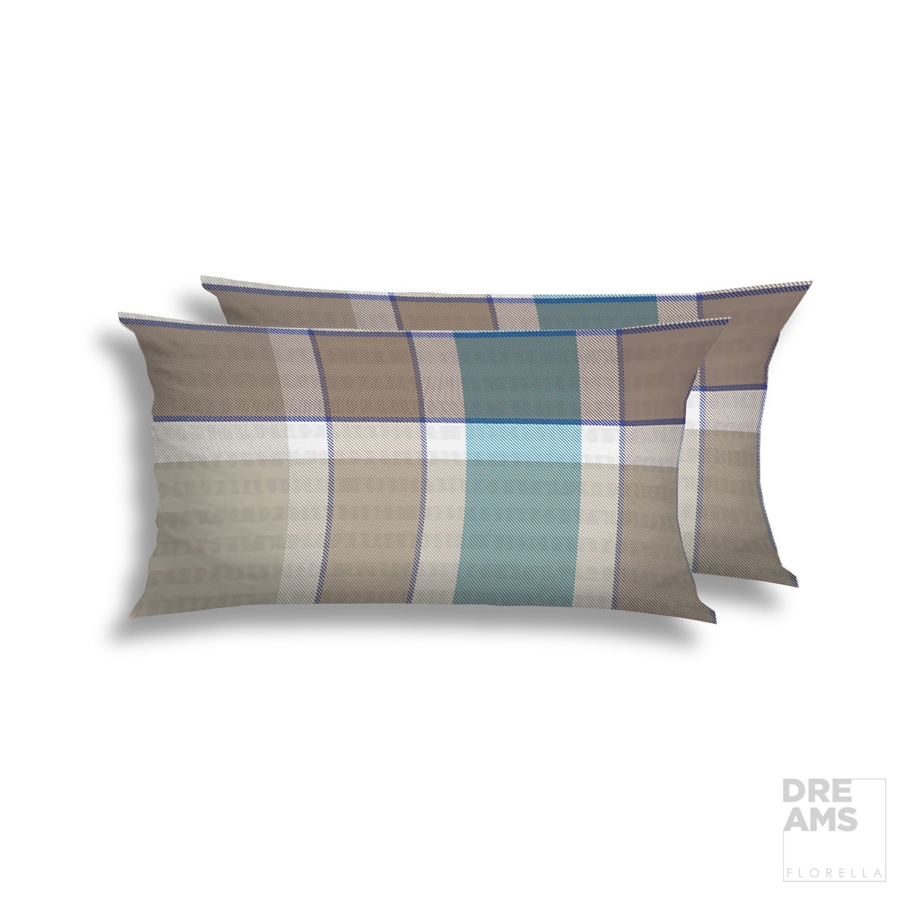 Florella Kissenbezüge »Olle, Soft-Touch Seersucker, 50 % Viskose (Bambus), 50 % Baumwolle«, (2 St.), Doppelpack, passend für 2 Kissen 40 x 80 cm
