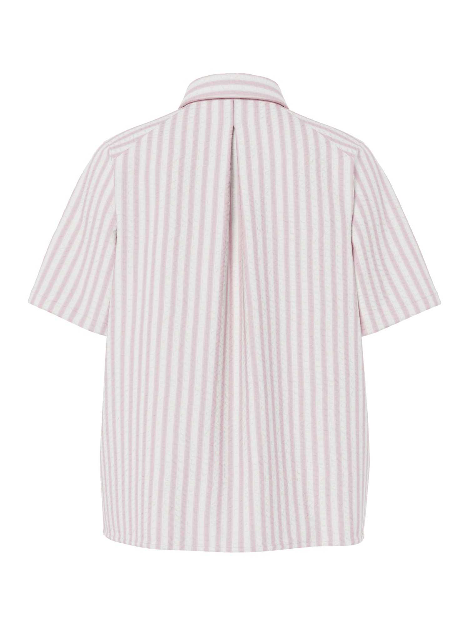 pieces Hemdbluse »PCSTINNA SS SHIRT WVN NOOS BC« mit Streifenmuster