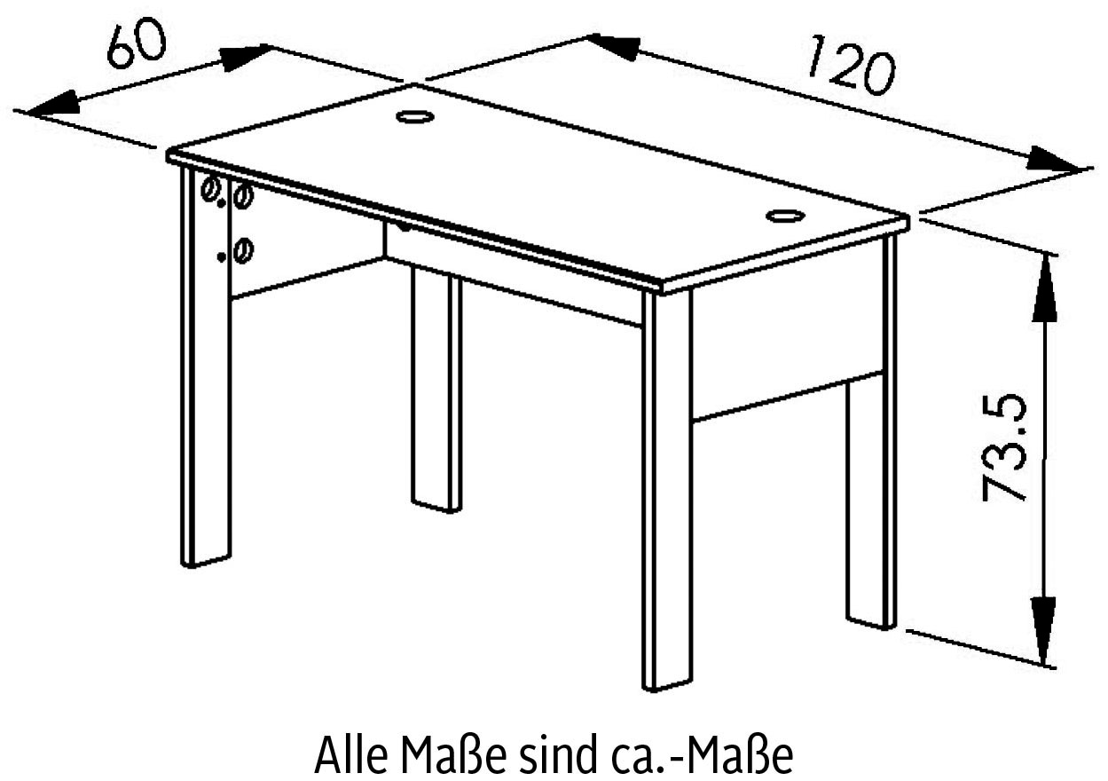 Gami Schreibtisch »Faro« moderner Industrial Look