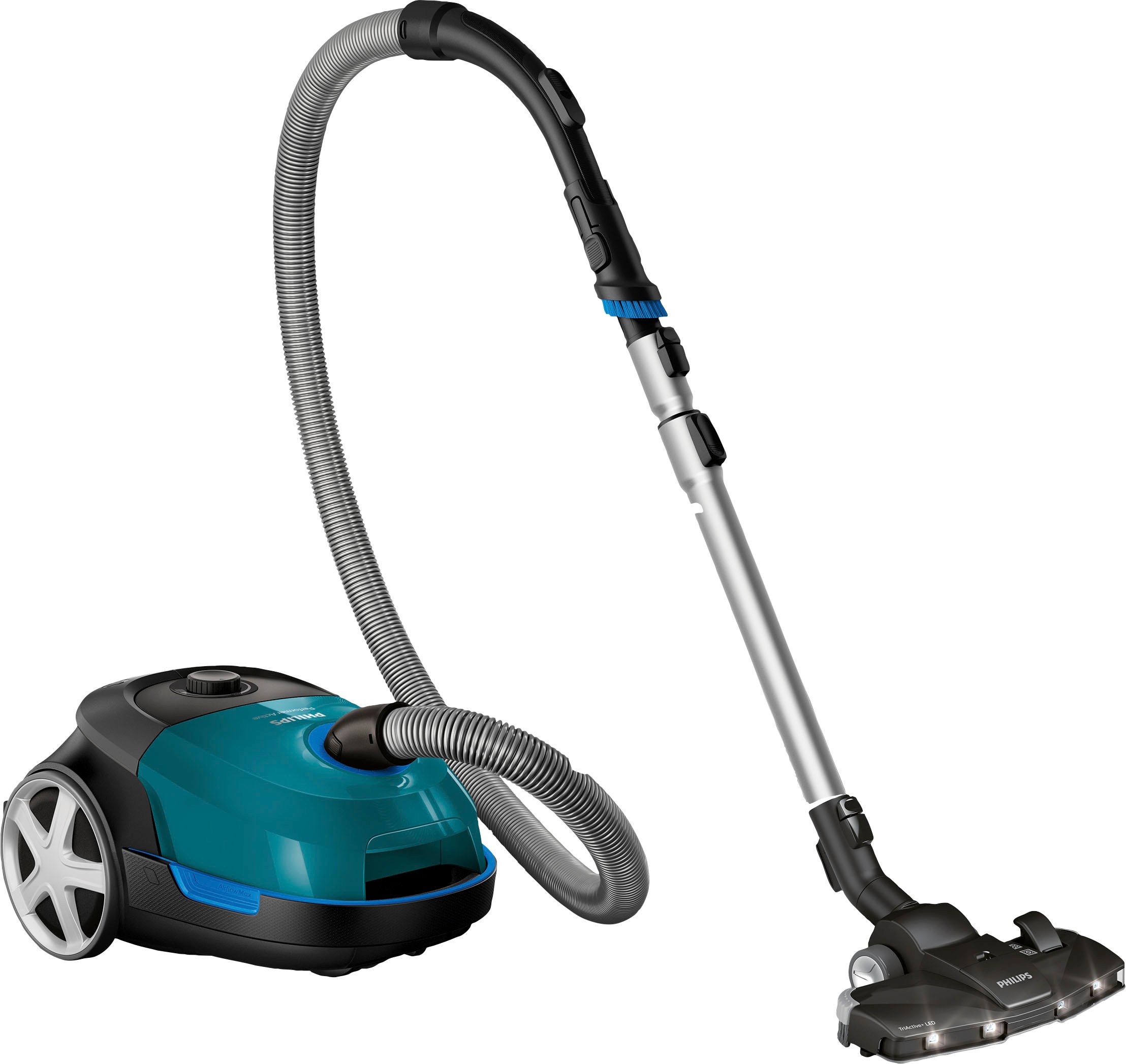 Philips Bodenstaubsauger »FC8580/09 Performer Active 5000 Serie«, 900 W, mit Beutel, Allergiefilter, mit 4 l Fassungsvermögen und TriActive+ LED-Düse