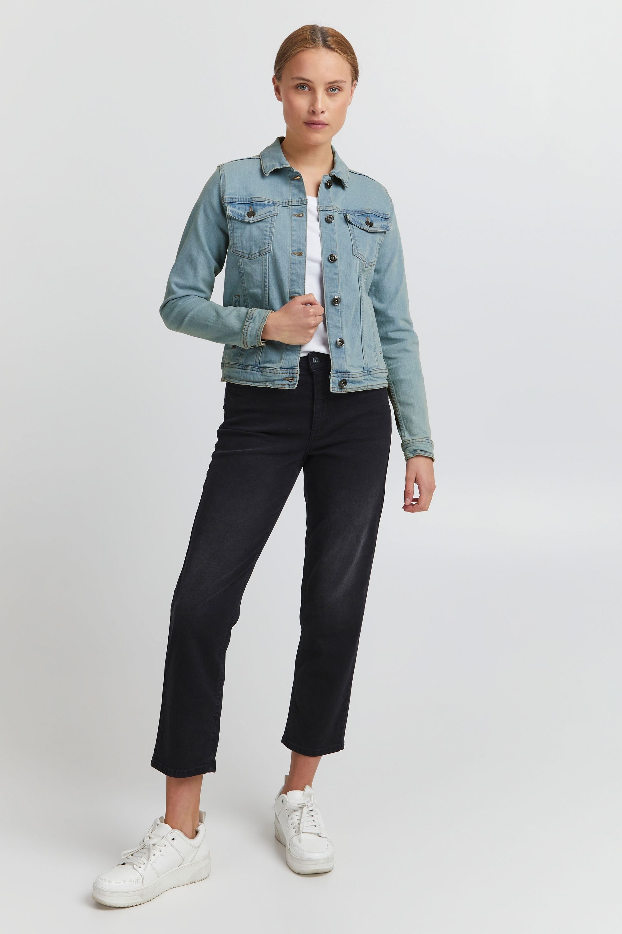 OXMO Jeansjacke »Jeansjacke OXFria«, ohne Kapuze