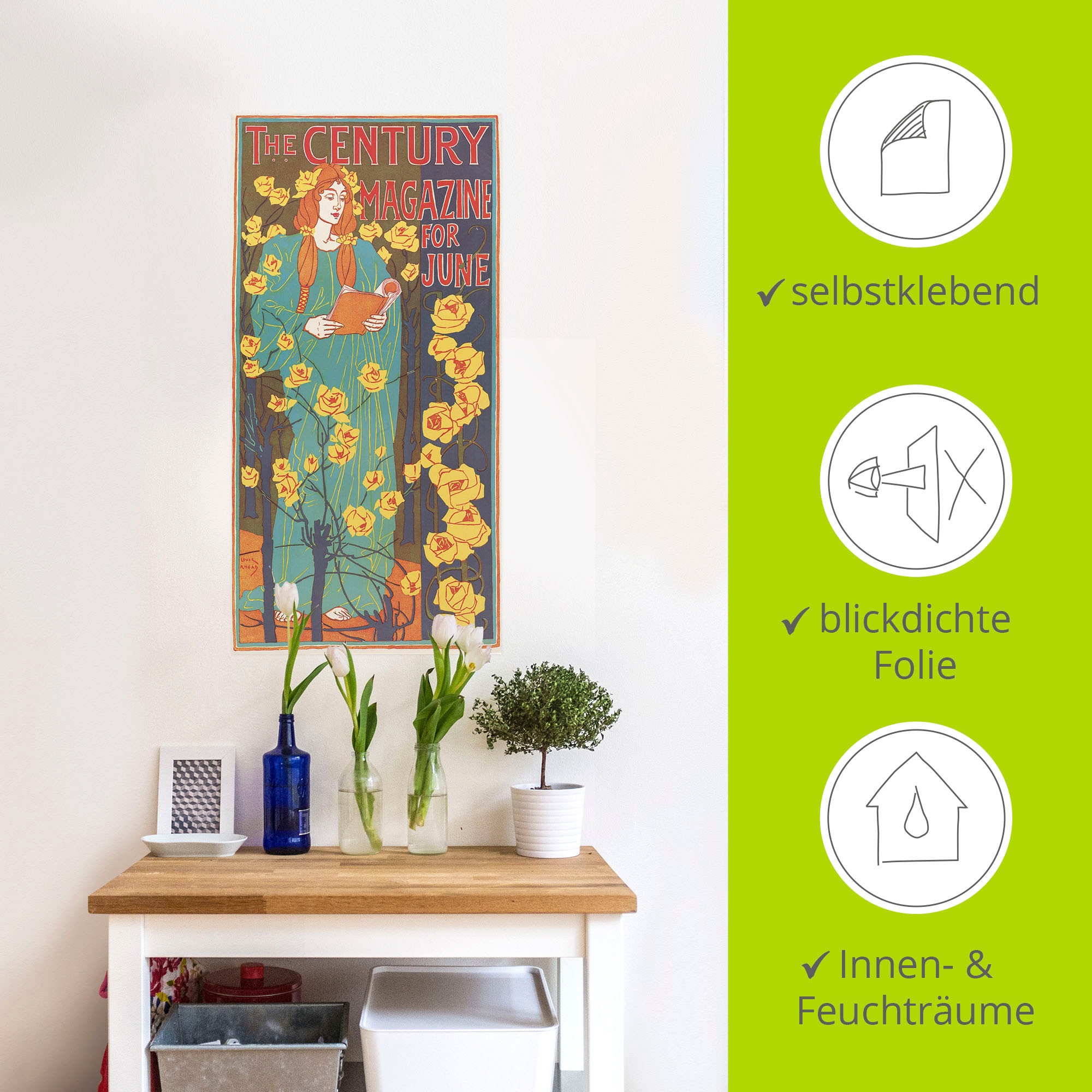 Artland Wandbild »The Century Magazine: June«, Magazincover, (1 St.), als Poster, Wandaufkleber in verschied. Größen