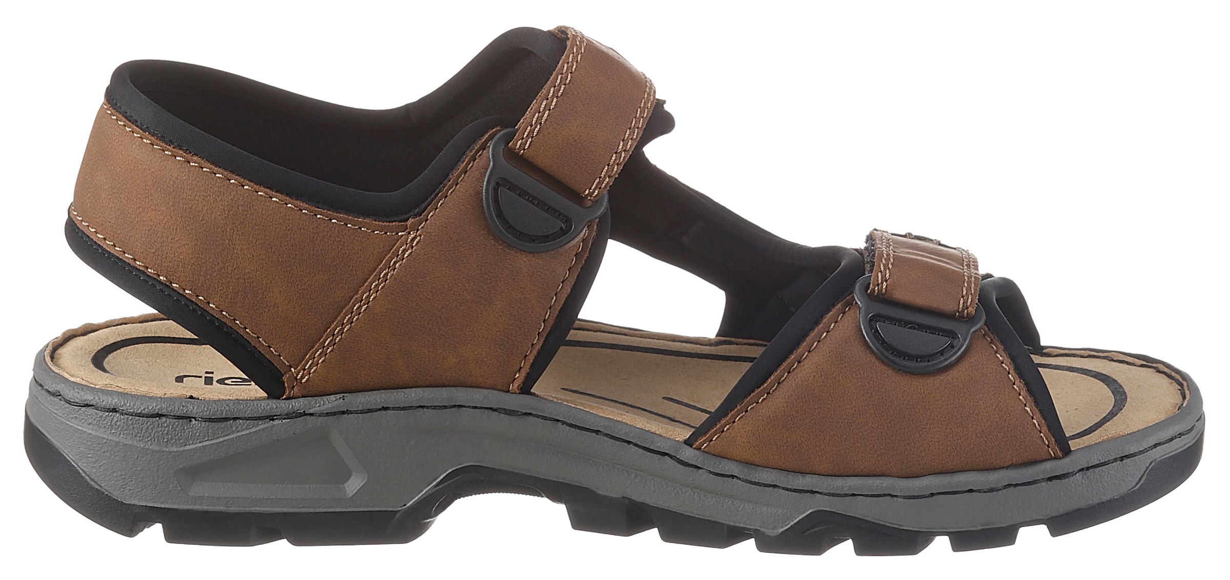 Rieker Riemchensandale  , Sommerschuh, Klettschuh, Outdoorschuh, in Trekking-Optik
