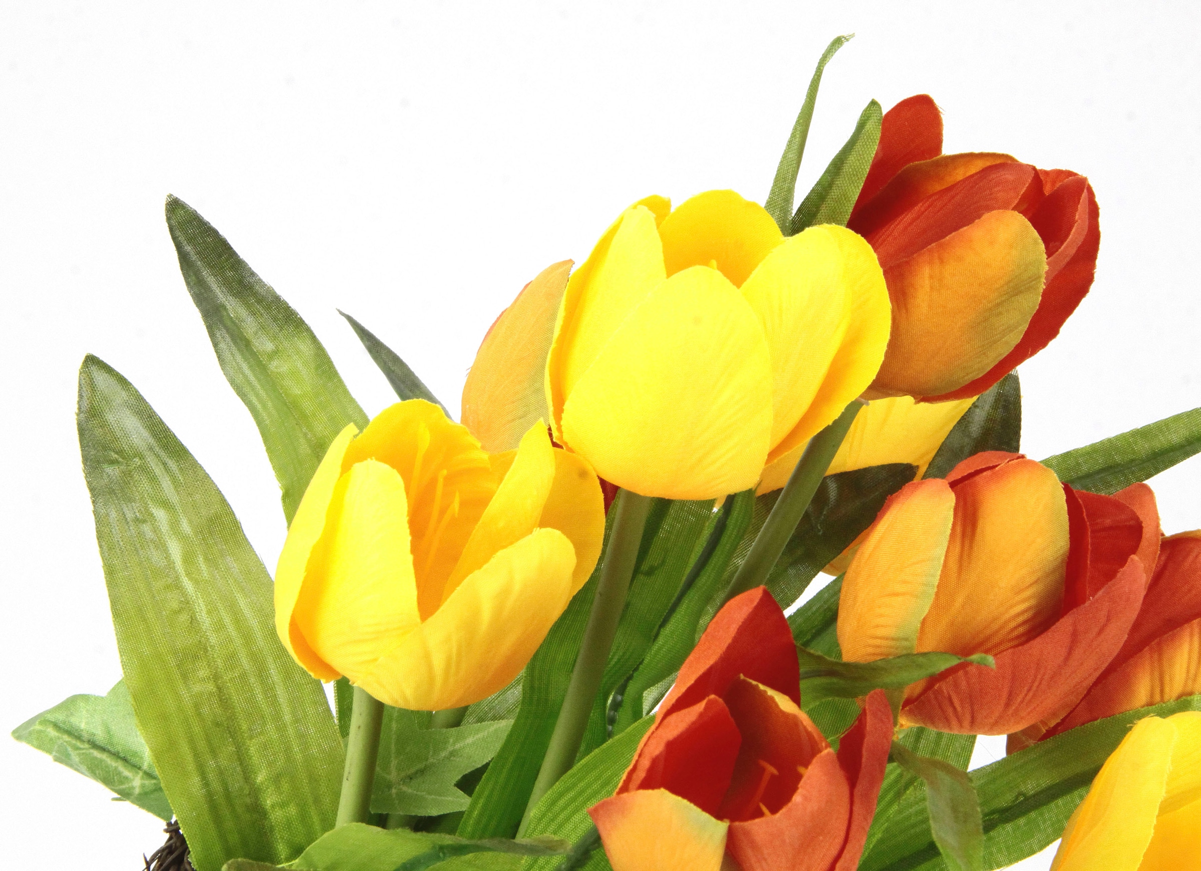 I.GE.A. Kunstblume »Tulpe«, Im Weidenest, Blume Papageientulpe Blüte Osterdeko