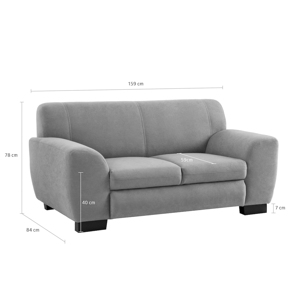 Home affaire Sofa »Nika L-Form«