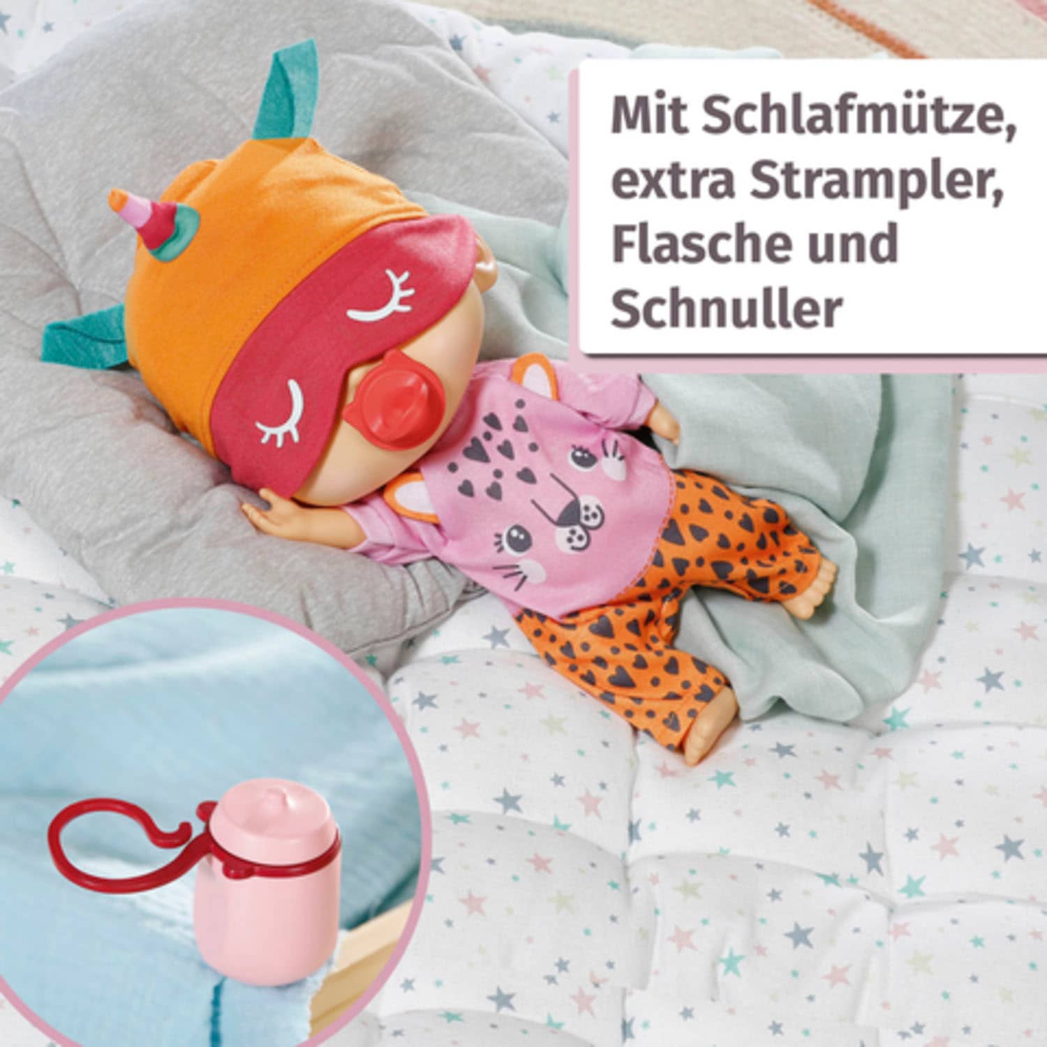 Zapf Creation® Babypuppe »Chou Chou Baby, Pink«, mit Soundeffekten und limitiertem Schlafanzug