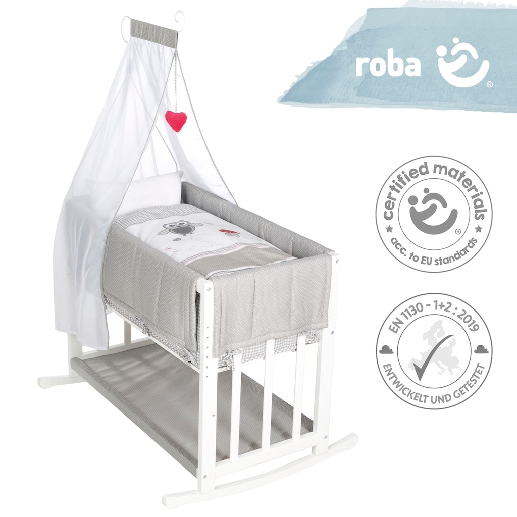 roba® Stubenbett »4 in 1, Adam und Eule, weiß«