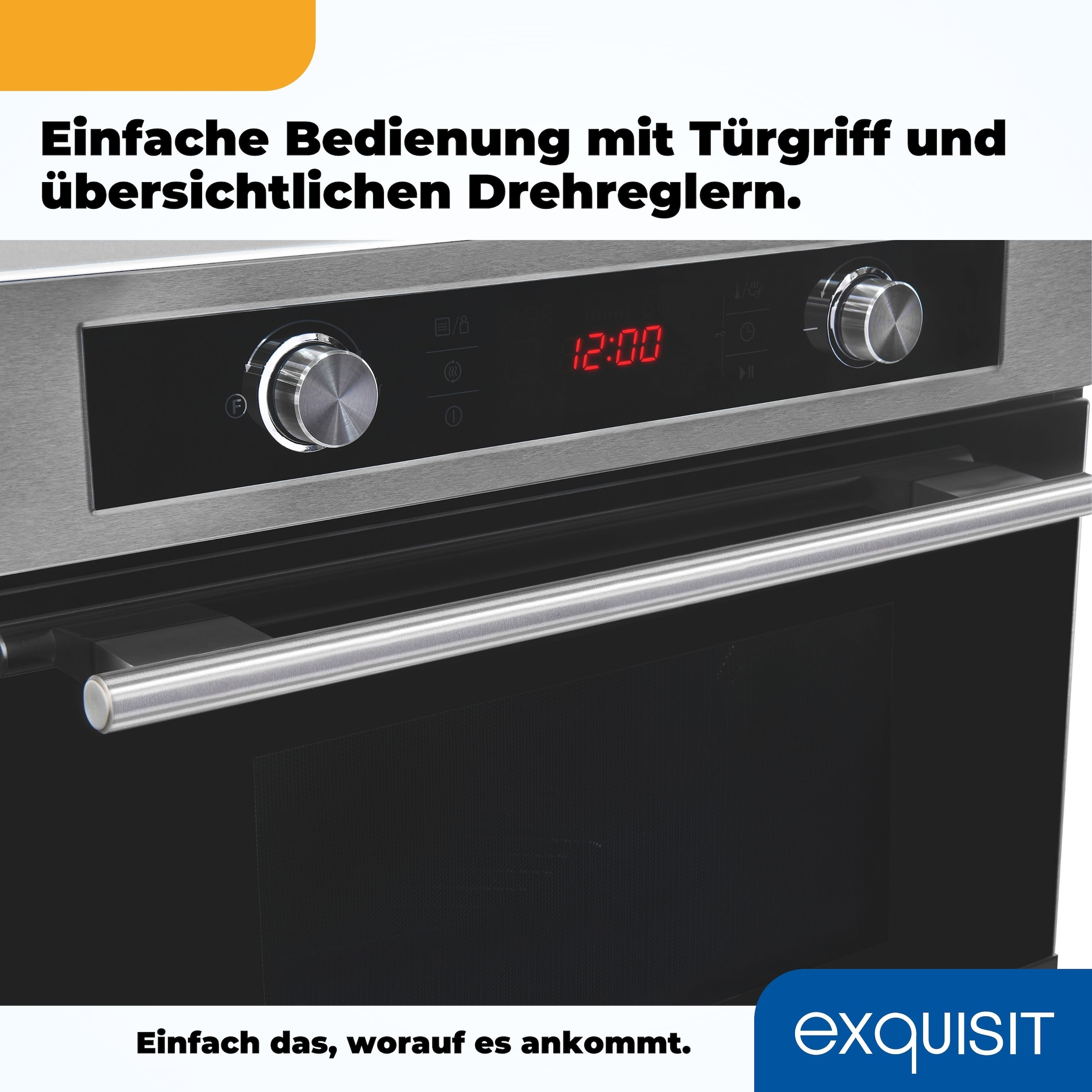 exquisit Einbau-Mikrowelle »EBM 4544 Hi« Mikrowelle 1650 W Egal ob Pizza, Gemüse oder Fleisch-perfekte Ergebnisse auf Knopfdruck