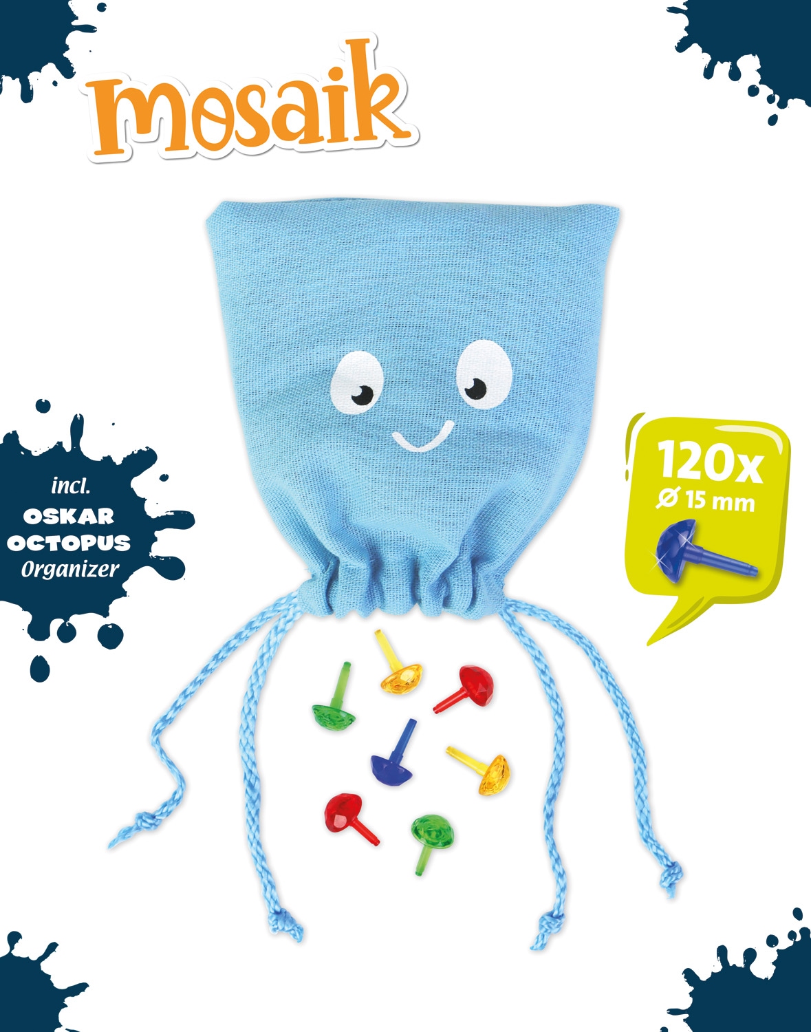Lena® Kreativset »Mosaik, 120, Ø 15 mm,« Made in Europe