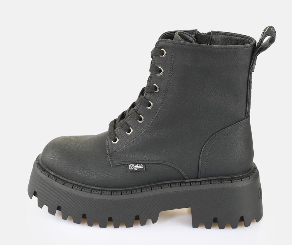 Buffalo Schnürboots »Aspen Lace Up Warm«  Plateauboots, Bikerboots mit Schnürung und Reißverschluss