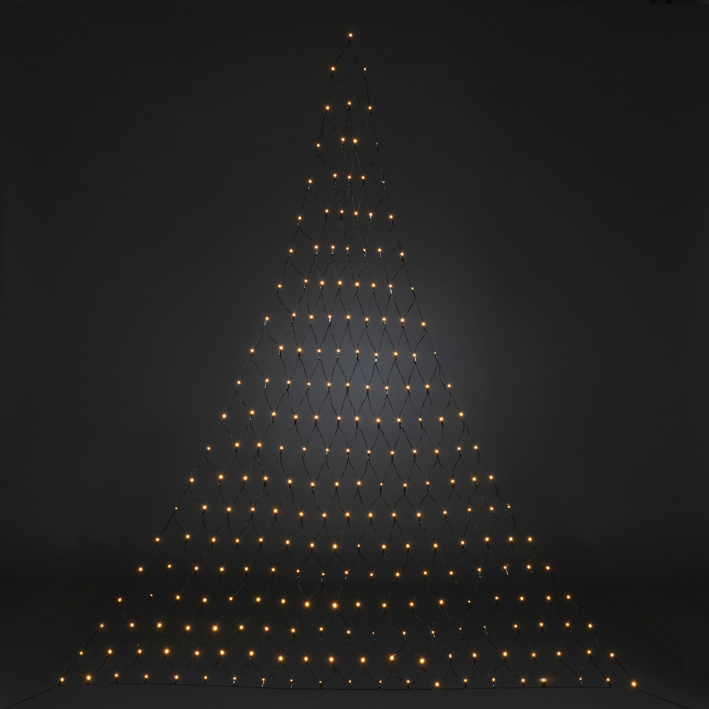 KONSTSMIDE LED-Lichternetz »Triangel«, 231 St.-flammig, LED Lichternetz, 231 bernsteinfarbene Dioden, Höhe 2,4 m