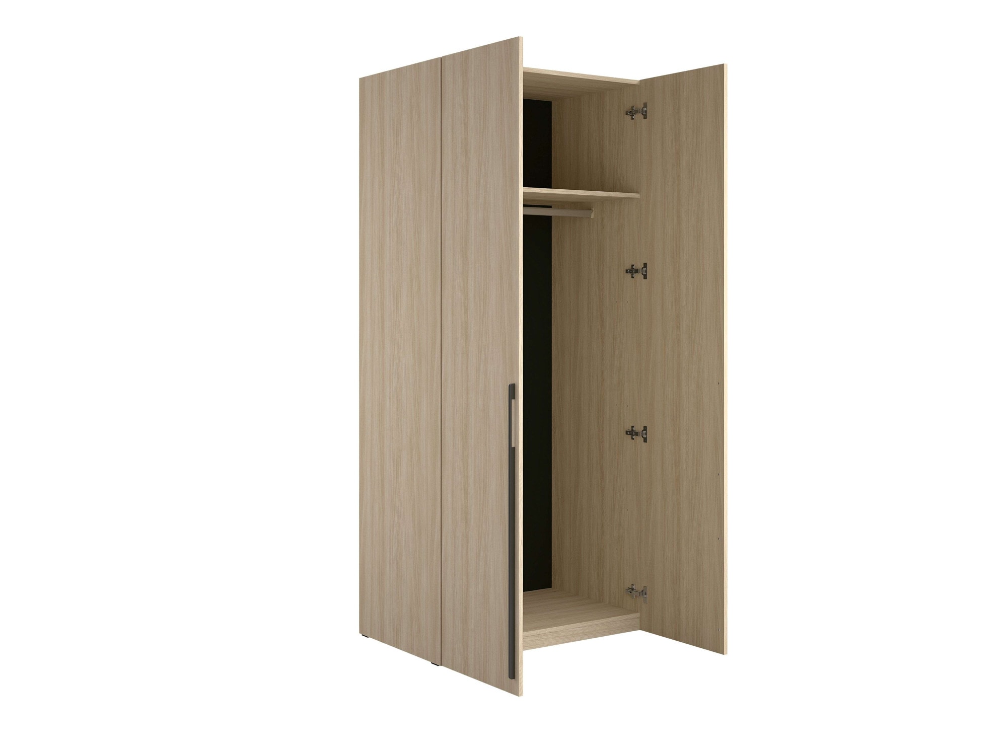 Home affaire Kleiderschrank »TRENTO Garderobe, Wäscheschrank mit 2 Türen«, mit Kleiderstange und Einlegeboden, Maße B/H/T: 90,5/208/58 cm