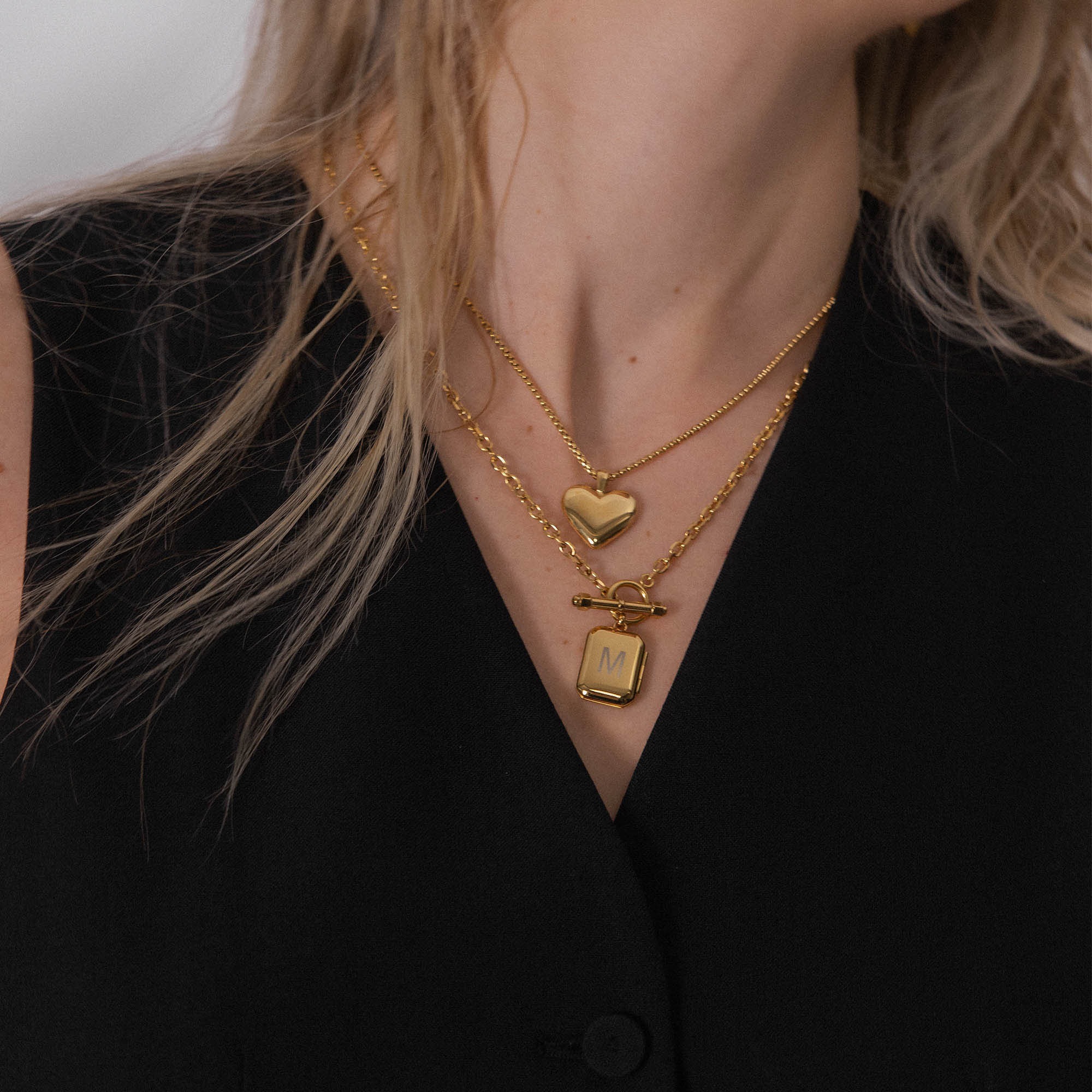 Purelei Kette mit Anhänger »Schmuck Geschenk Lovebird Herz, 24041-Necklace-Lovebird«