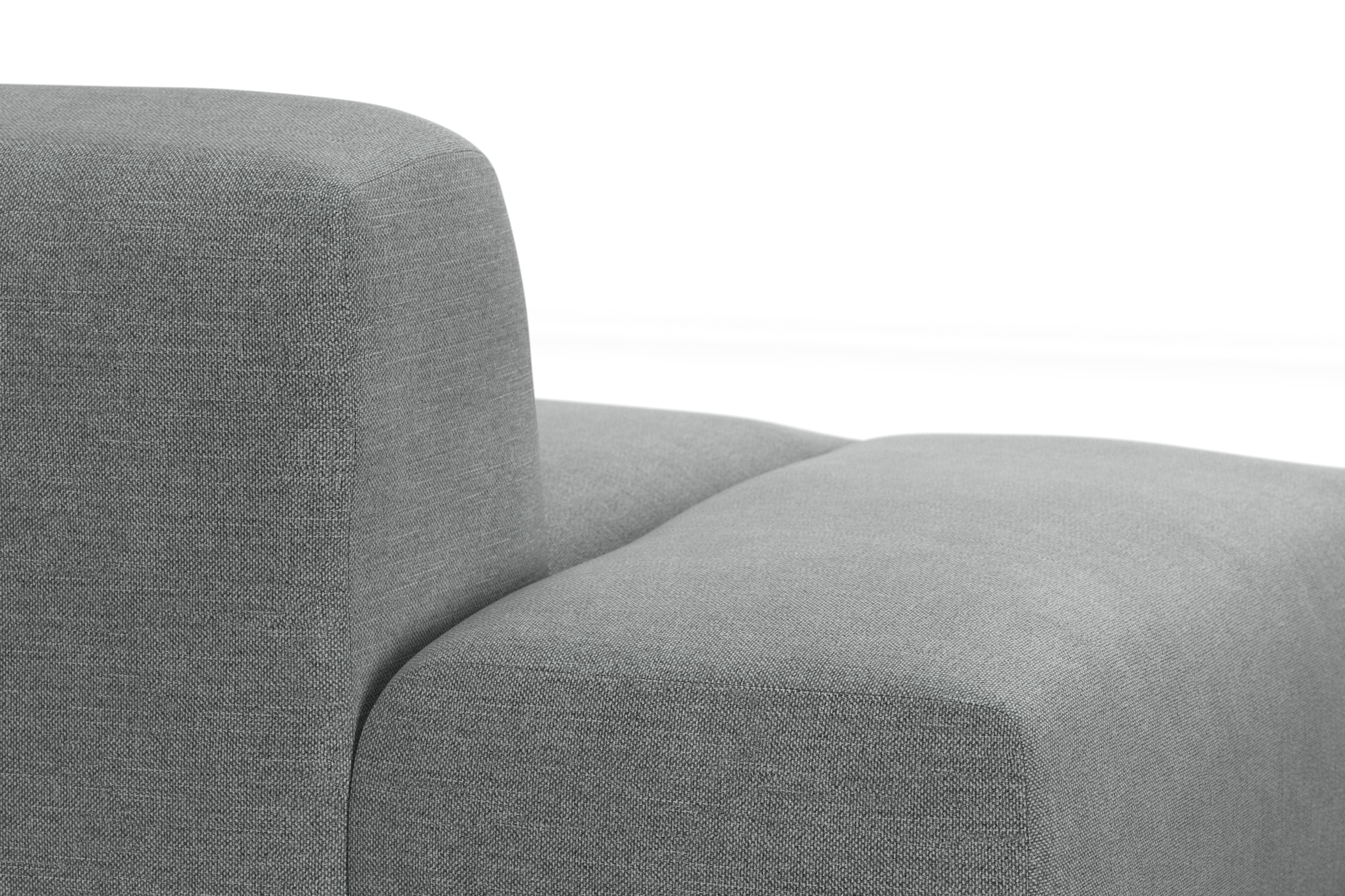 TRENDMANUFAKTUR Ecksofa Braga, aus 2 Teilen, moderner Cord-Stoff