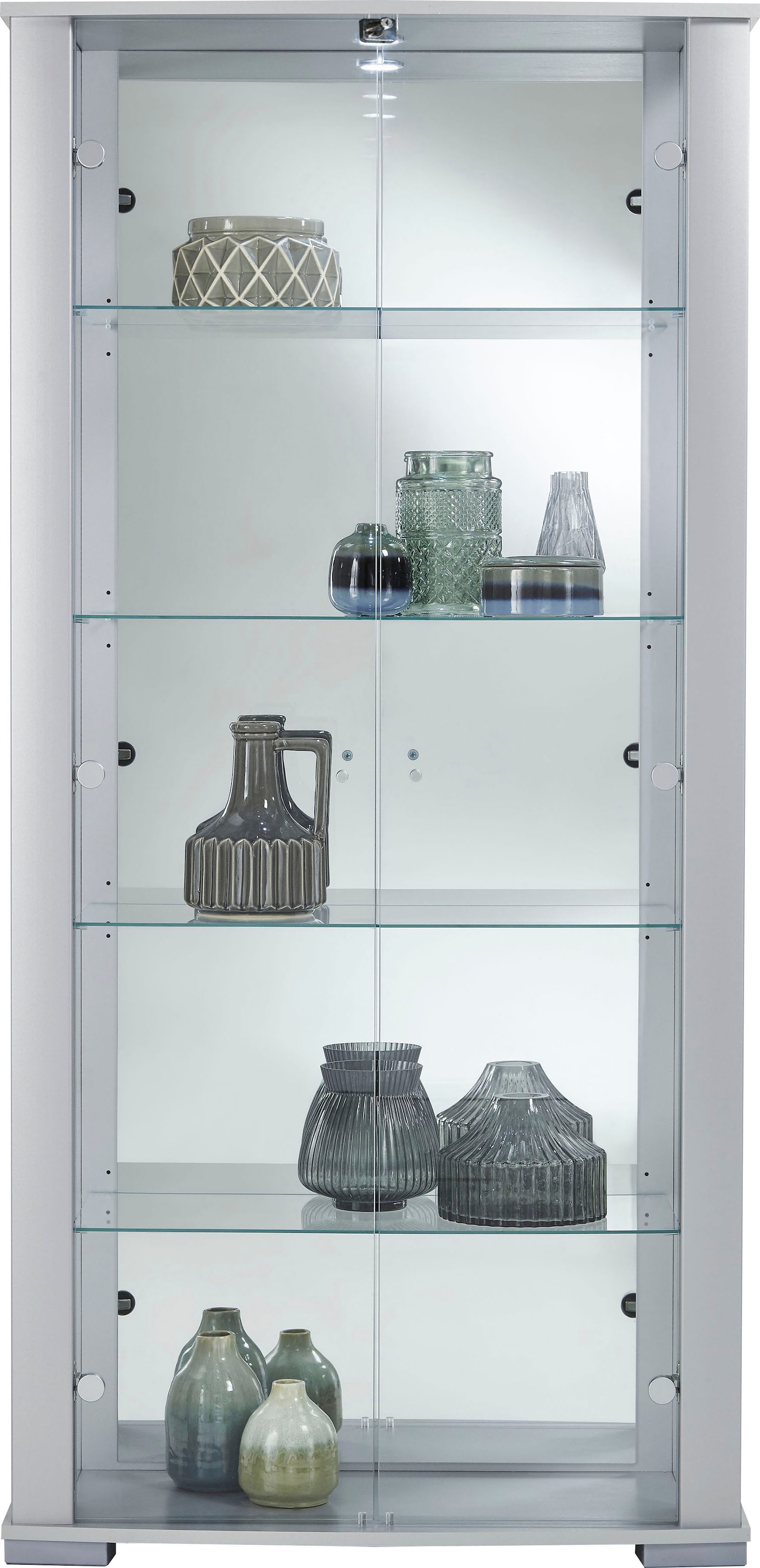 fif möbel Vitrine »STELLA« Standvitrine/Glasvitrine 2x Glastür,perfekt für Sammler,Sammlervitrine