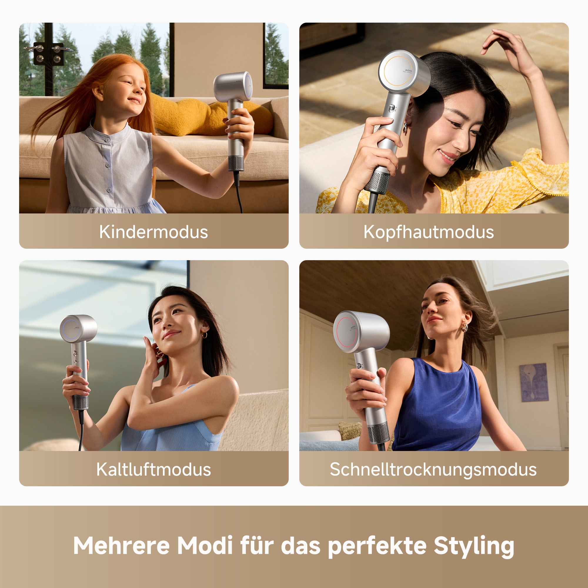 Mova Haartrockner »Shine 10« 1.600 W 1 Aufsätze