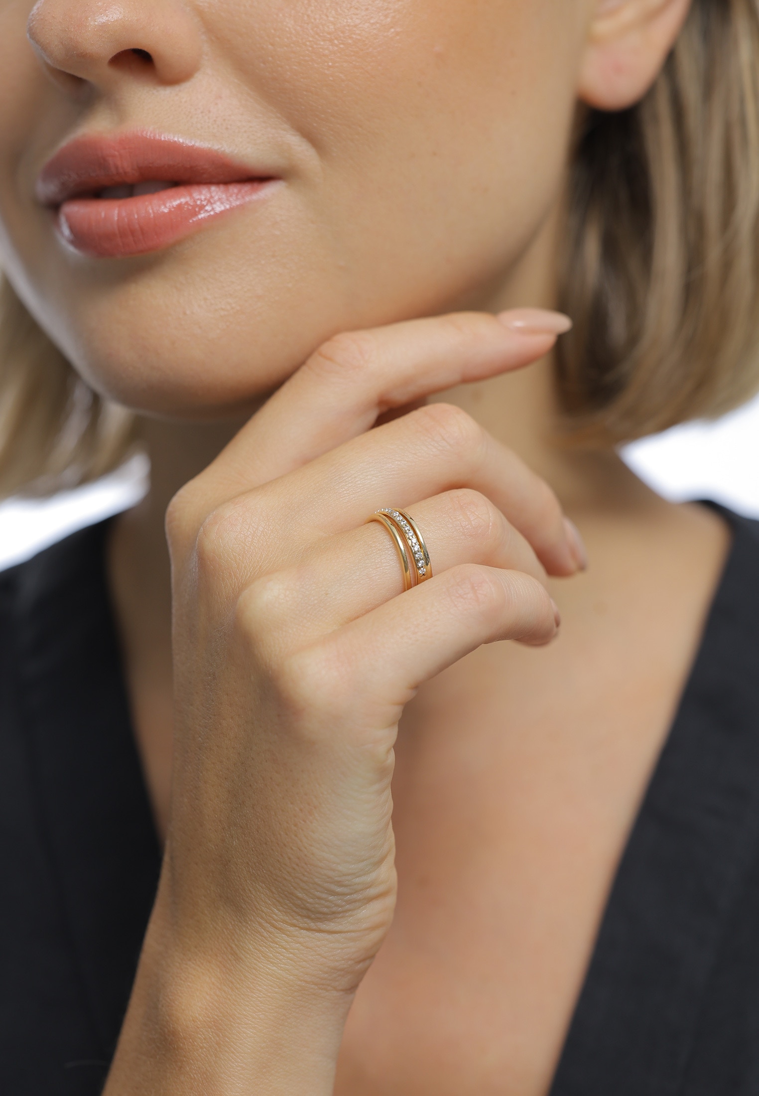 Elli Silberring »Ring Wickelring Zirkonia 925 Silber«