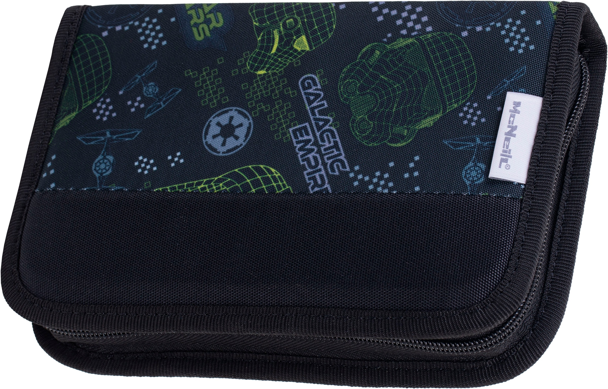 McNeill Schulranzen »Perfecto, Star Wars II« reflektierende Streifen auf den Schultergurten;retroreflektierende Flächen inkl. Federmäppchen, Turnbeutel, Schlamperrolle & Motivmagnet