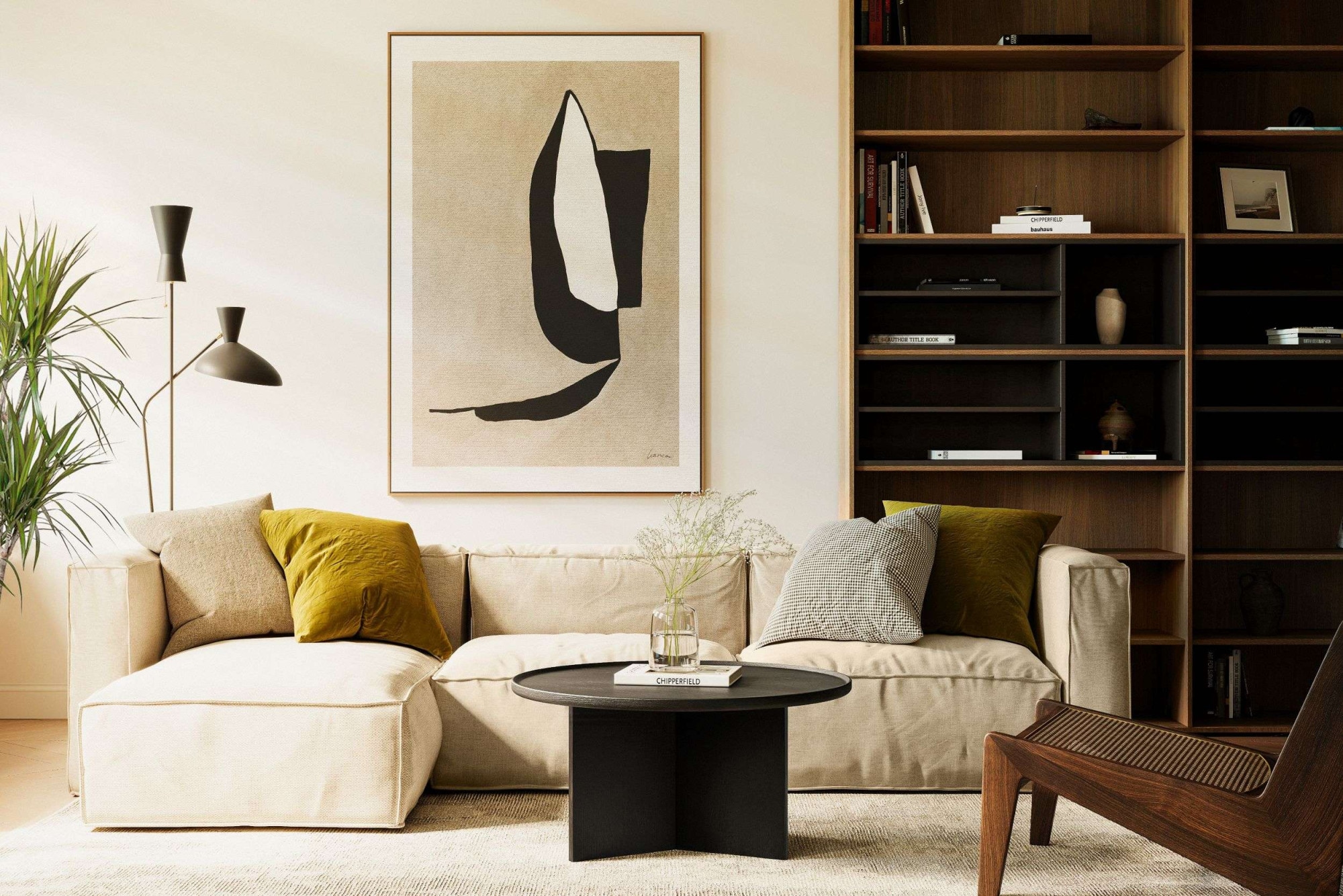 Woodman Couchtisch »Cala« 83/83/42 cm,  Breite 83 cm, rund, Tischplatte aus massiver Eiche, FSC® zertifiziert