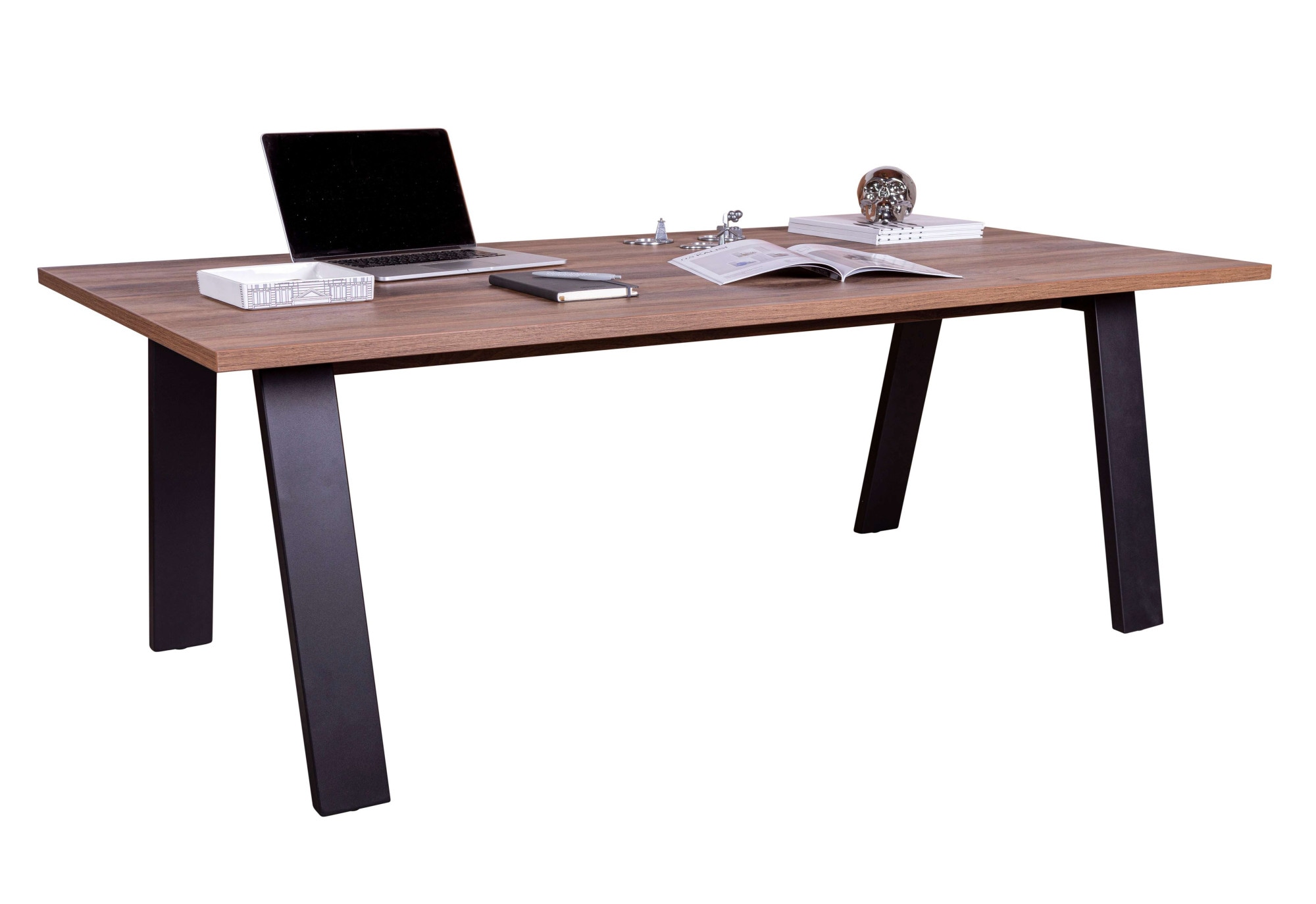 Composad Schreibtisch »Davinci«, mit 2 Metallbeinen,Gesamtmaß B/T/H:140,5x80x75 cm