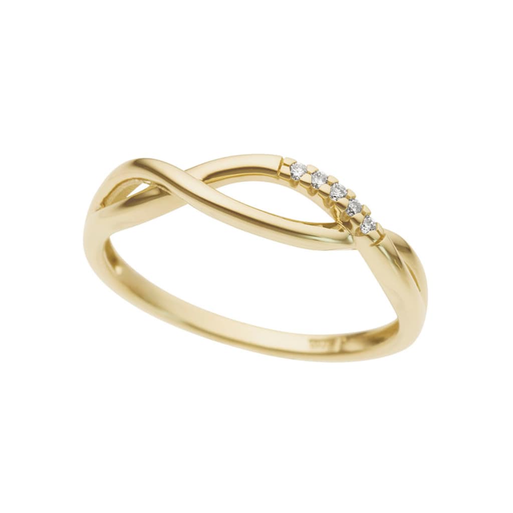 Firetti Diamantring »Schmuck Geschenk Gold 333 Damenring Goldring Diamant«