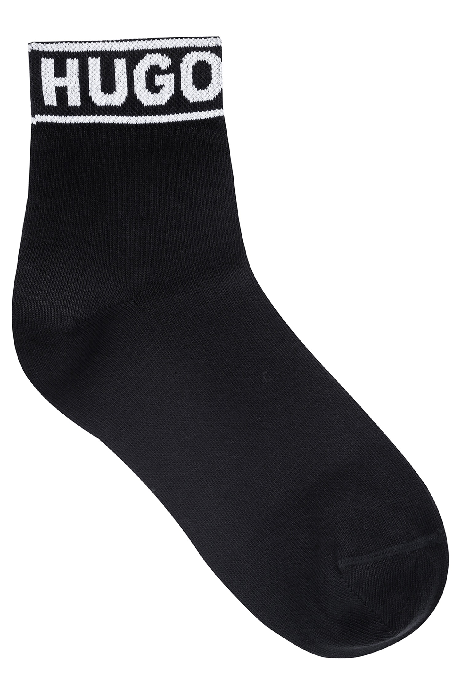 HUGO Underwear Freizeitsocken »2P SH LOGO CC W«, (Set, 2 Paar, 2er), mit Logobund