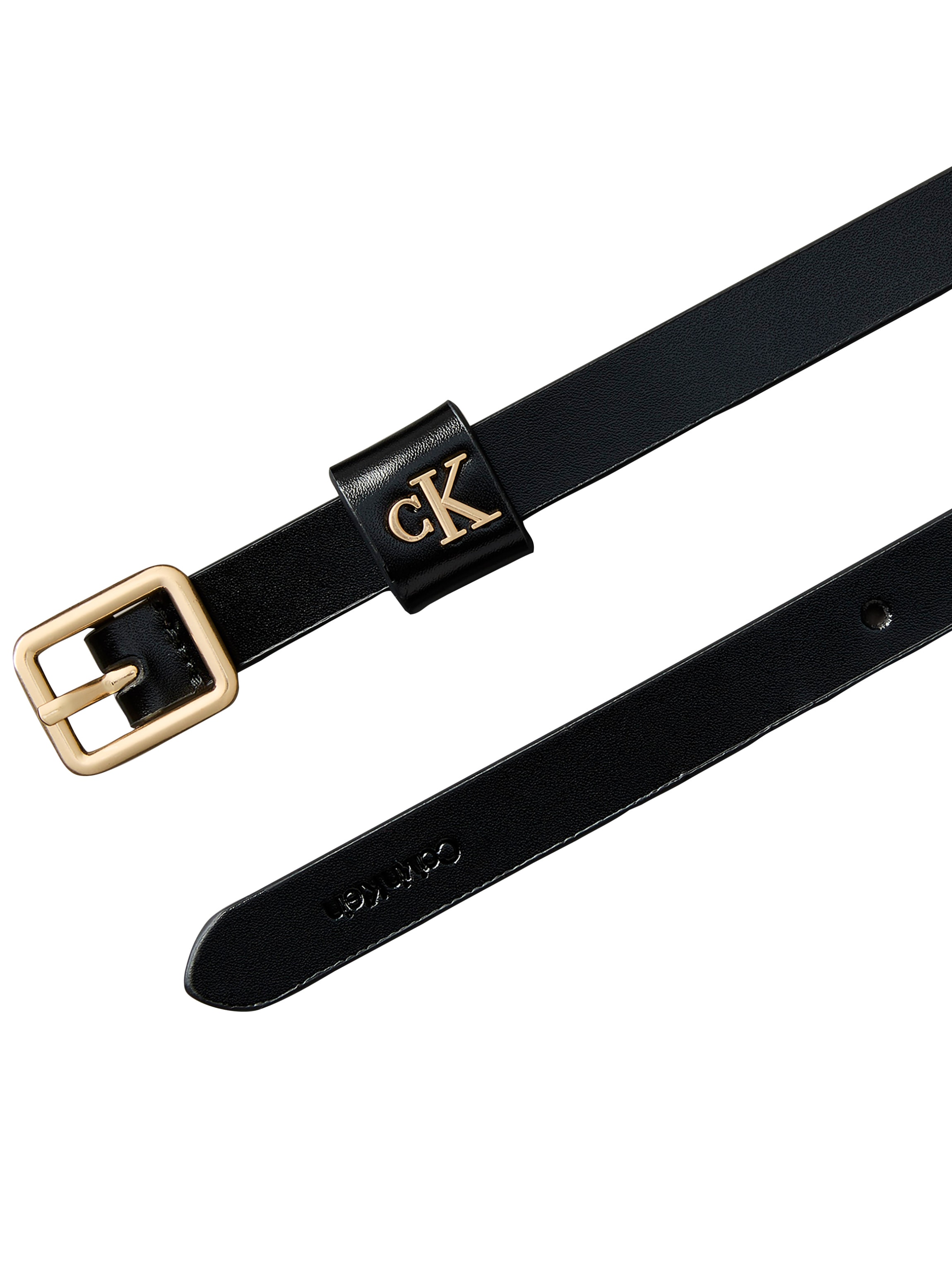 Calvin Klein Ledergürtel »SQUARE BUCKLE CK LOOP 15MM« Regular fit und größenverstellbar