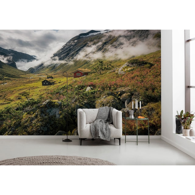 Komar Fototapete »Pure Norway«, mehrfarbig-natürlich-bedruckt, 450x280 cm  (Breite x Höhe), Wohnzimmer, Schlafzimmer online kaufen | mit 3 Jahren XXL  Garantie