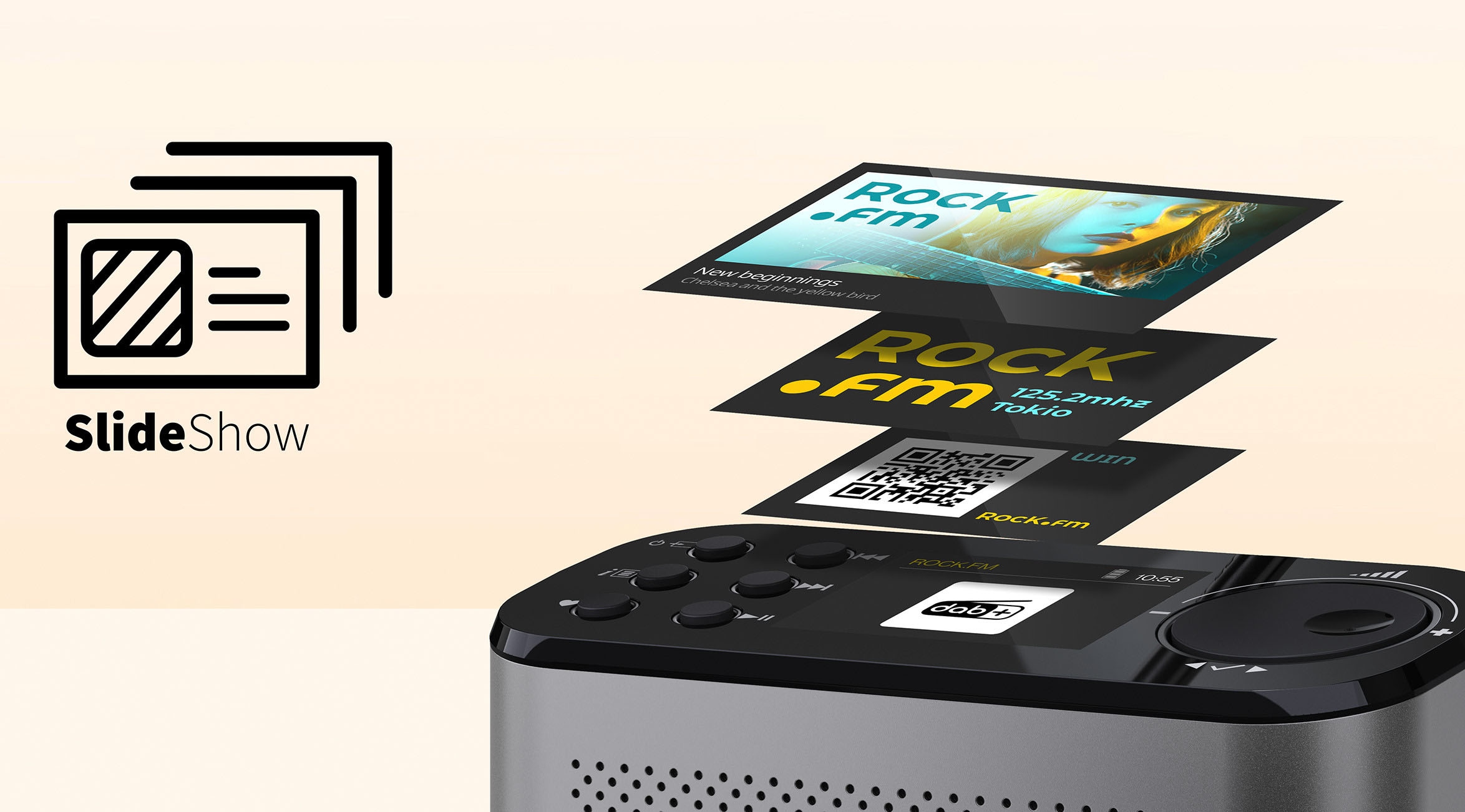 Sharp Digitalradio (DAB+) »DR-P530(GY)« (Bluetooth Digitalradio (DAB+) | UKW mit RDS )