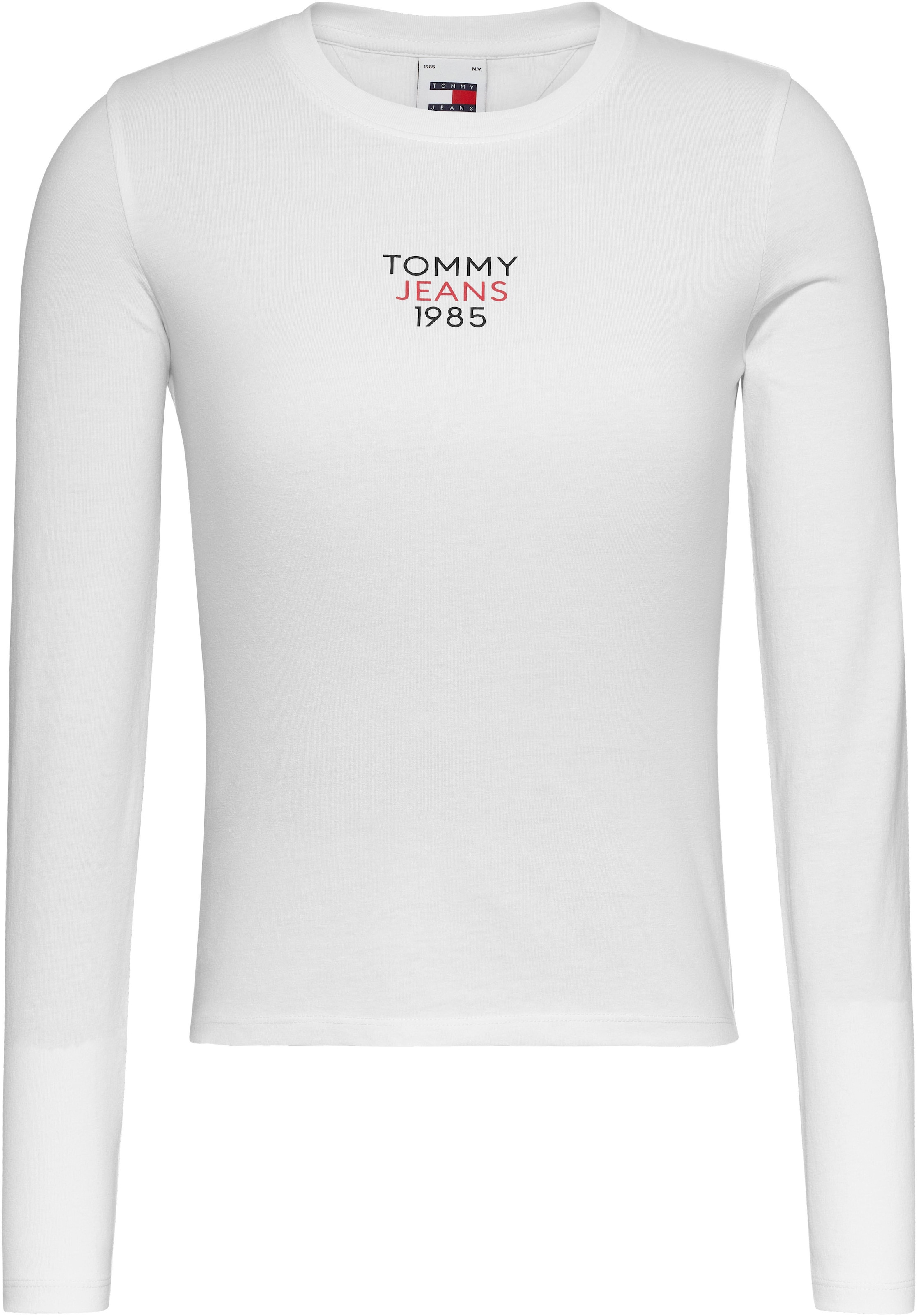 Tommy Jeans Langarmshirt »Slim Fit Essential Logo Longsleeve Shirt«, mit Logoschriftzug