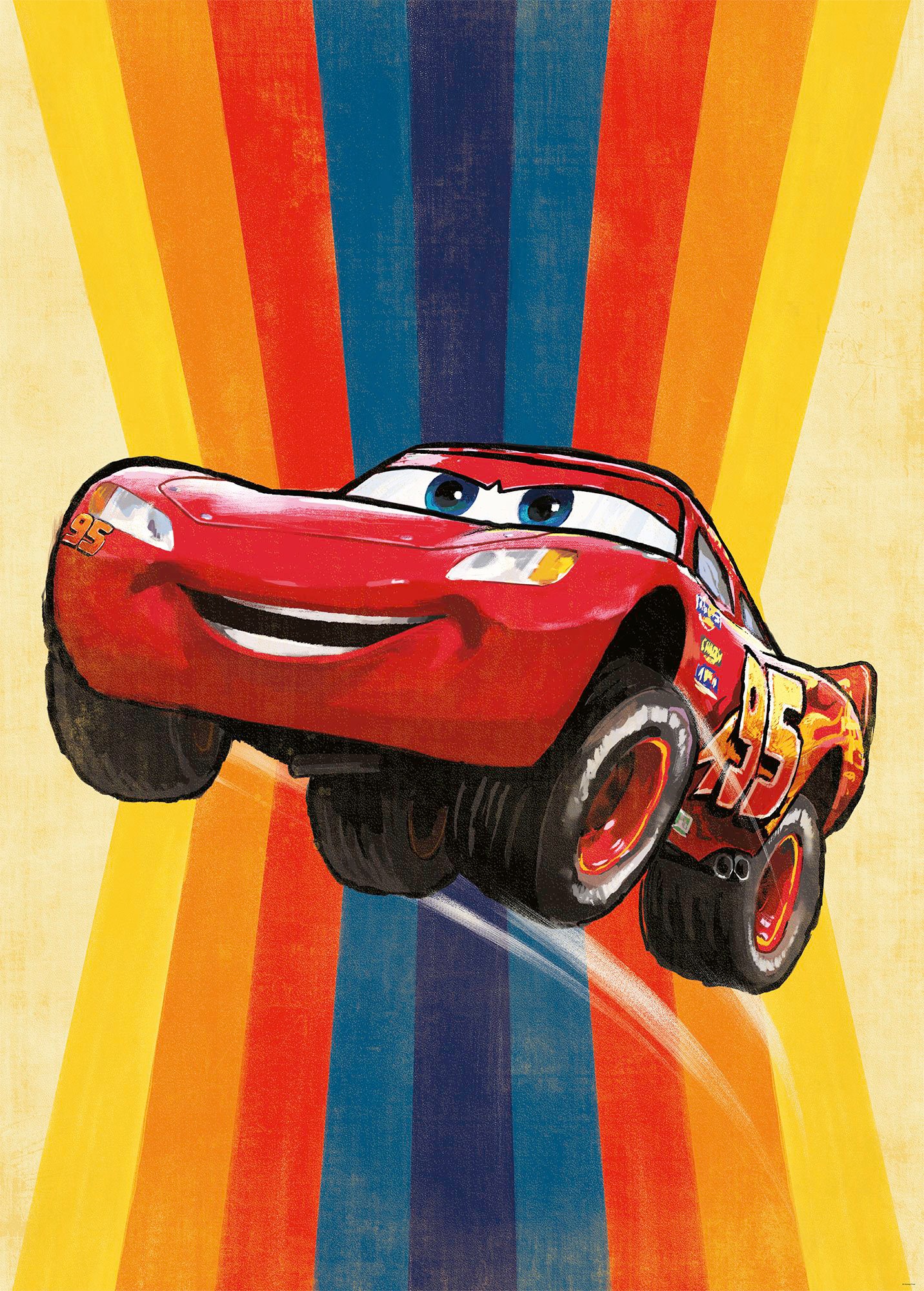 Papier Peint - Cars Jump 200x280cm - Intissé,