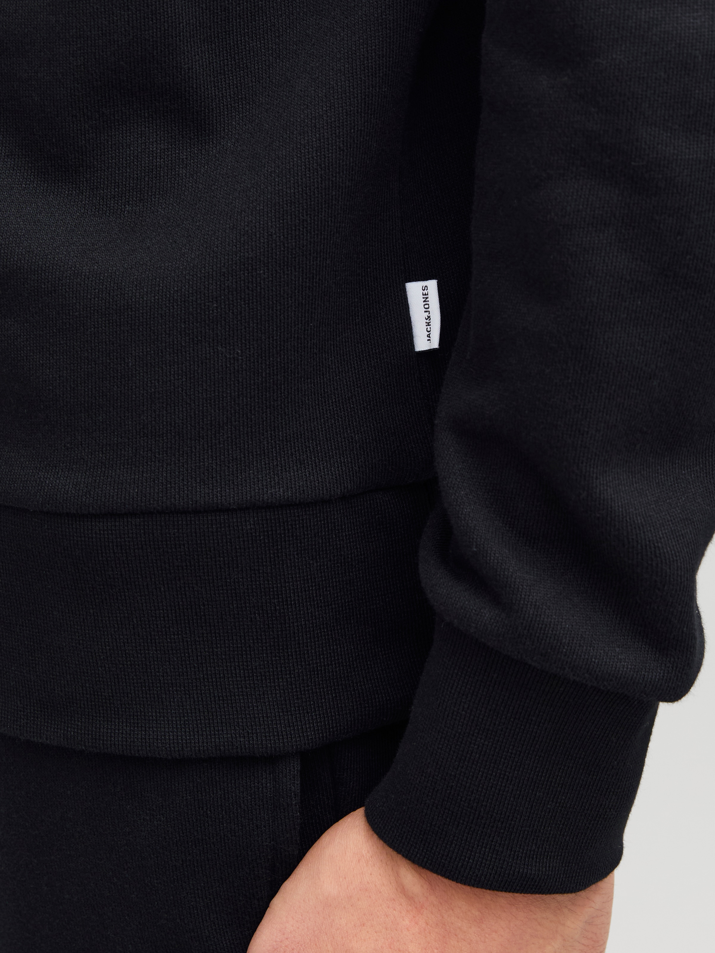 Jack & Jones Kapuzensweatshirt »JJBEAU – Sweater mit Logodruck, Slim Fit und Baumwolle«, unifarben, modisch, slim fit, angeraute Sweatware, Kapuze