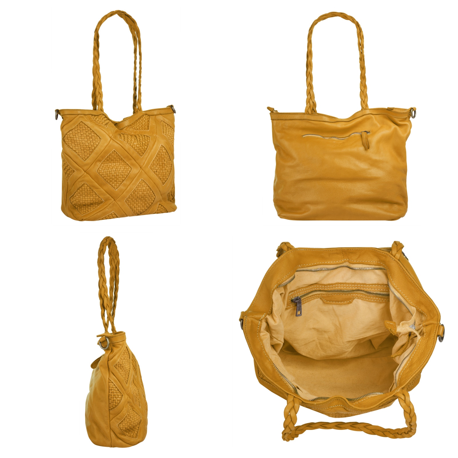 Samantha Look Shopper, echt Leder, Made in Italy