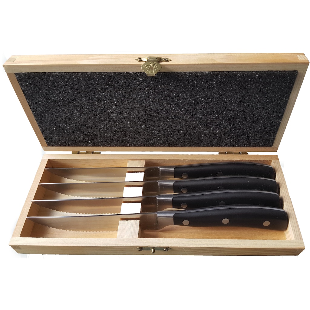 solex Steakbesteck »Black Angus«, (Set, 4 tlg.)