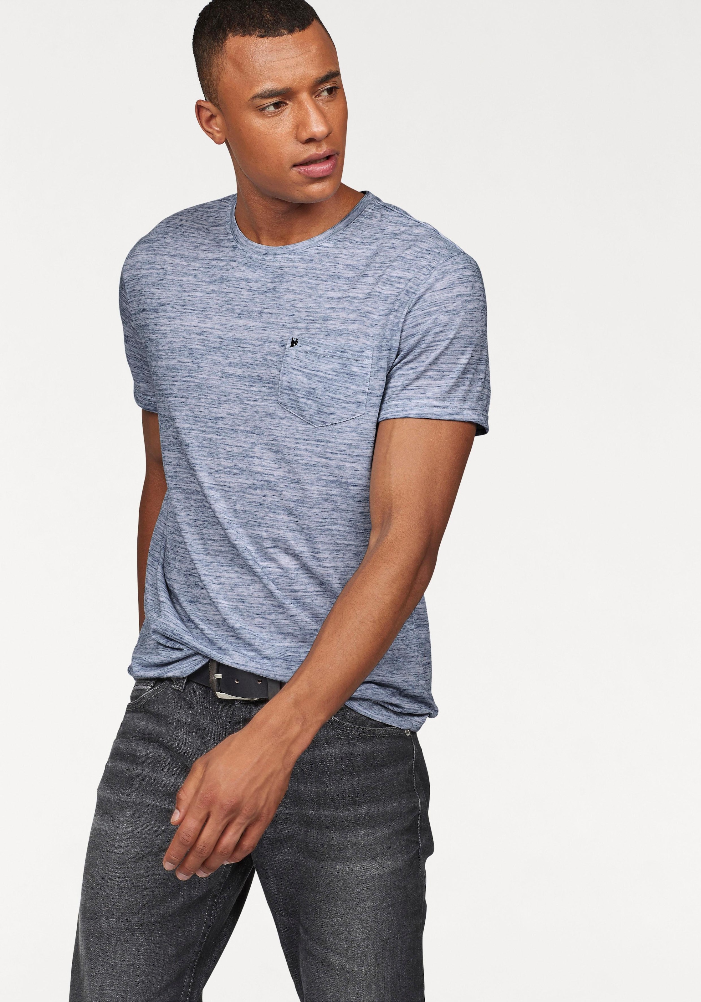 Bruno Banani T-Shirt, Kurzarm, Slim Fit, unifarben, Rundhalsausschnitt