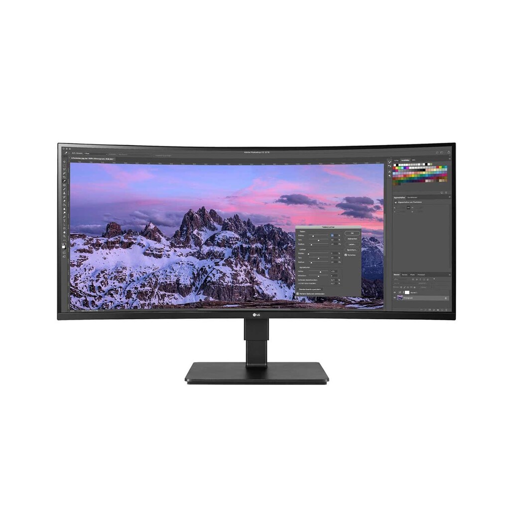 LG TFT-Monitor »35BN77C-B, Curved«, 88,9 cm/35 Zoll, 3440 x 1440 px, UWQHD, 5 ms Reaktionszeit, 100 Hz