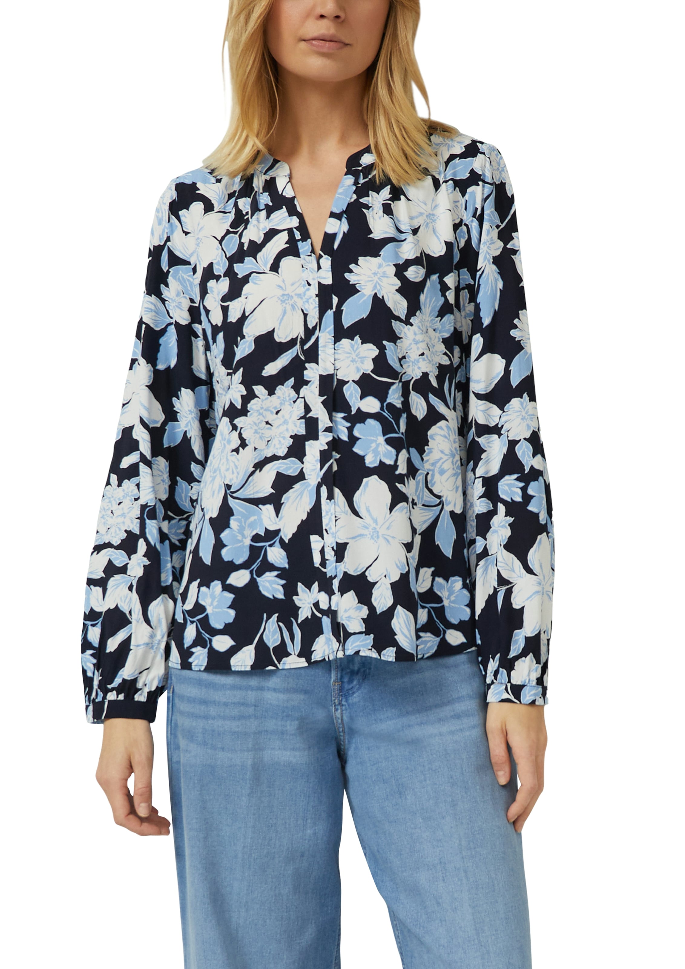 s.Oliver Langarmbluse mit All-Over Print