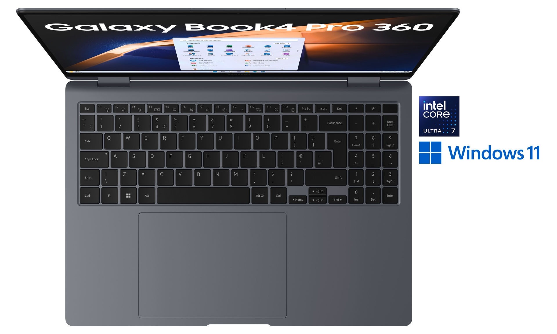 Samsung Convertible Notebook »NP960Q Galaxy Book4 Pro 360 16''«, 40,6 cm, / 16 Zoll, Intel, Core Ultra 7, 1024 GB SSD, Intel Core Ultra 7 Prozessor, 16 GB RAM & 1 TB SSD