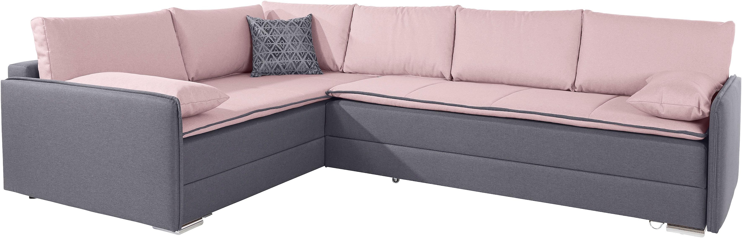 INOSIGN Ecksofa »Dream L-Form«, mit Federkern, mit Bettfunktion und Bettkasten