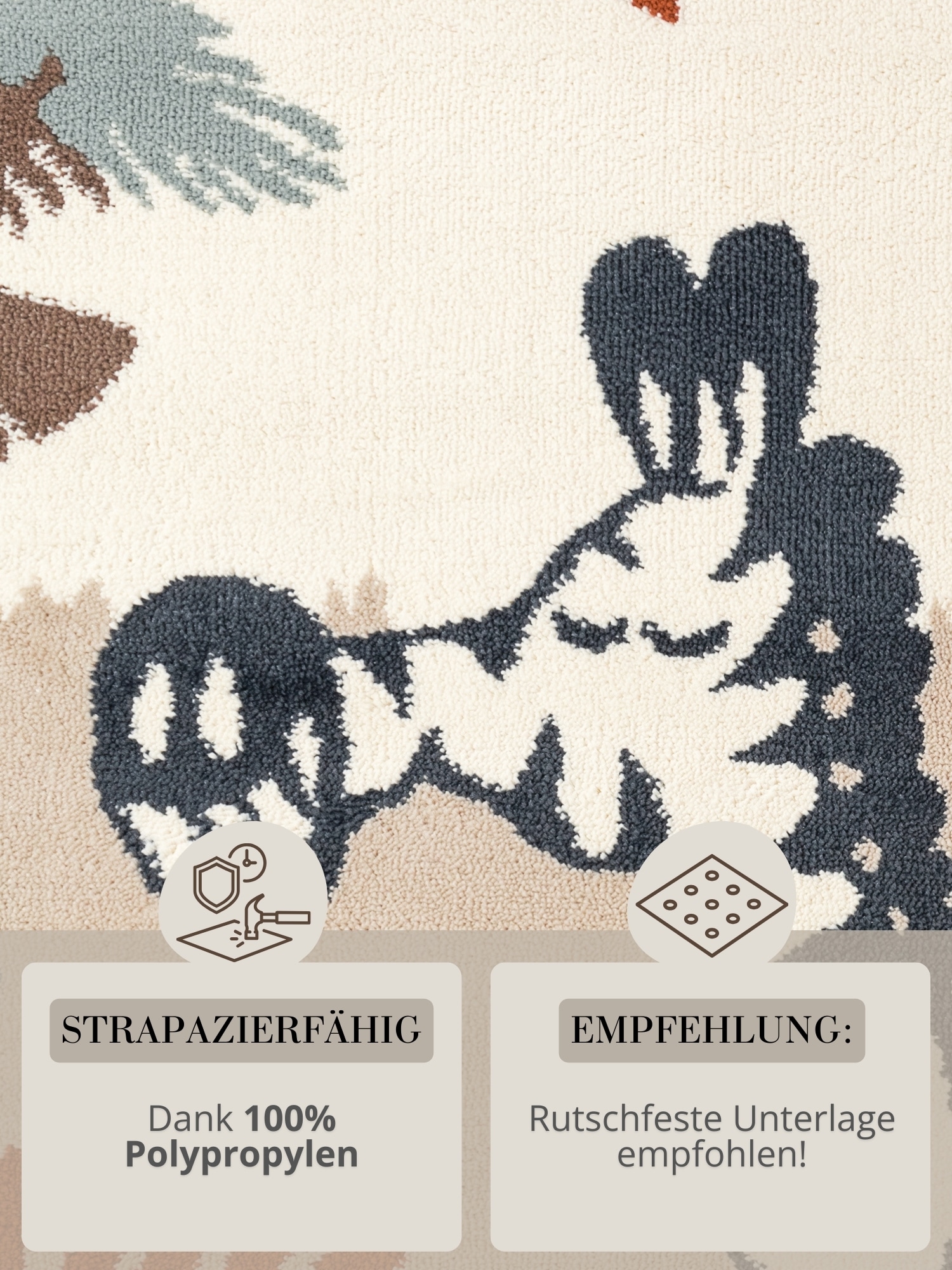 HANSE Home Kinderteppich »Savanna« rechteckig 10 mm Höhe Pflegeleicht, Weich, Kinderzimmer, Spielteppich, Spielunterlage