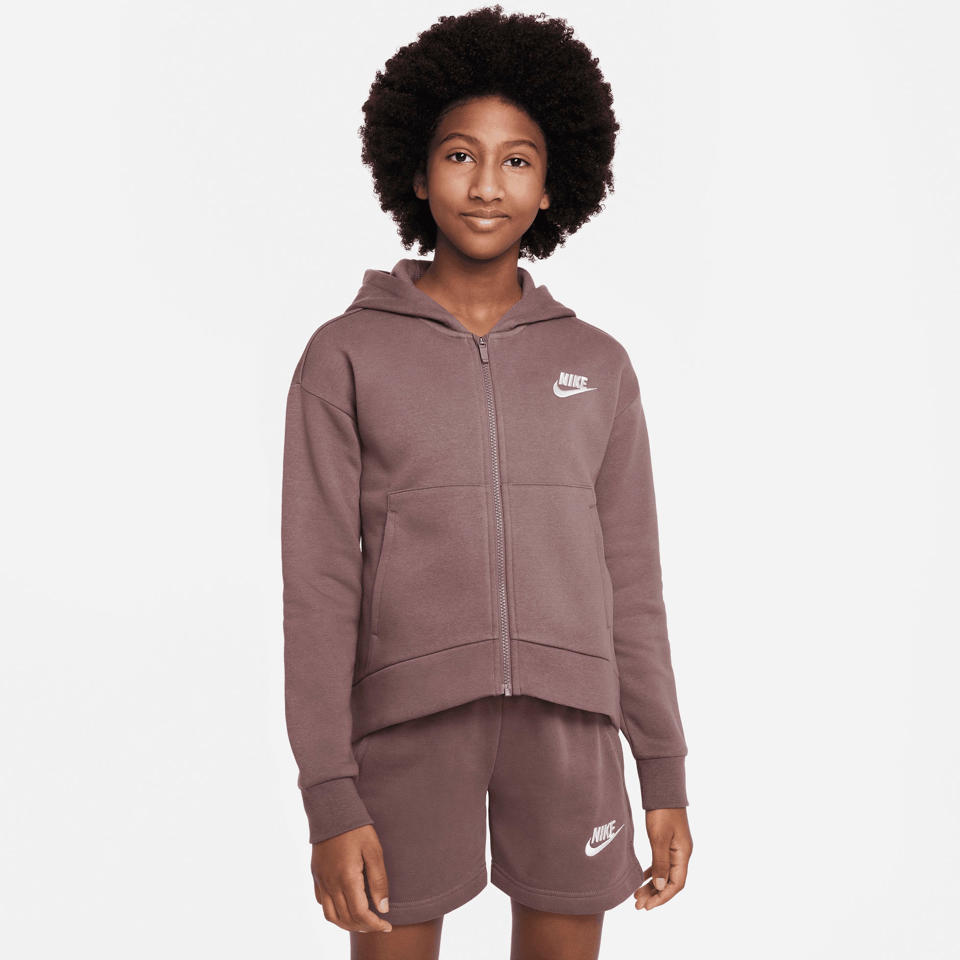 Nike Sportswear Kapuzensweatjacke »Club Fleece Big Kids' (Girls') Full-Zip  Hoodie« bei ♕