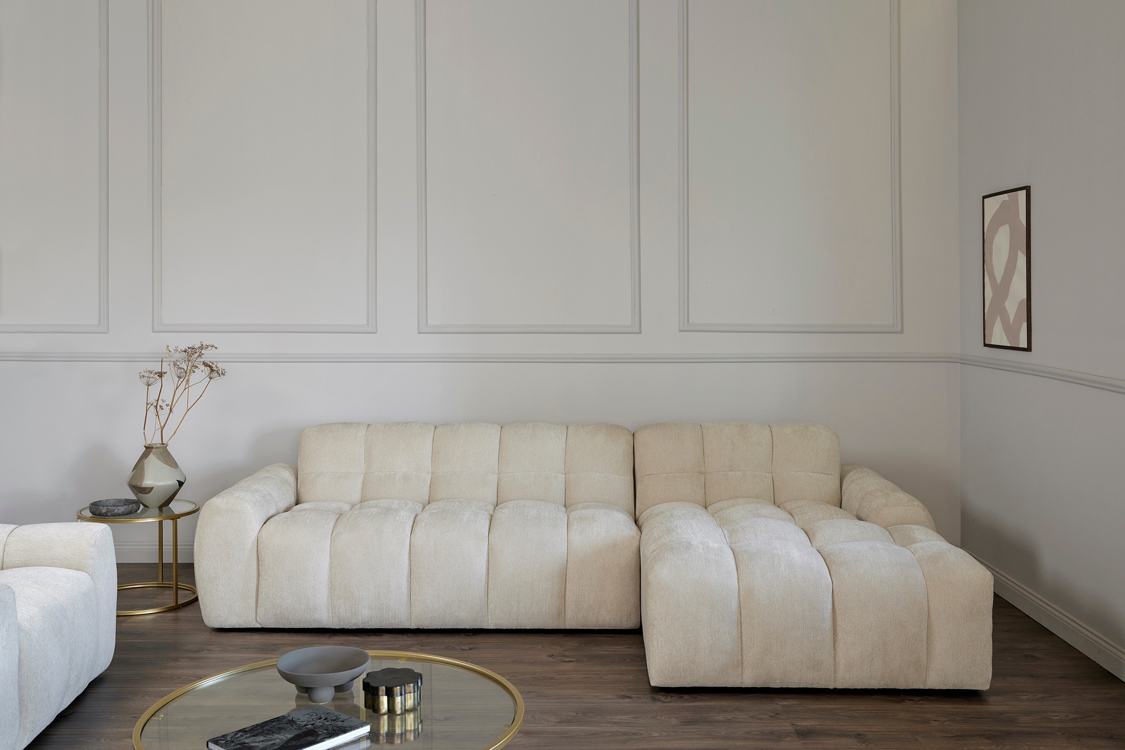 Jahnke Ecksofa »RELAX BUBBLE CORNER« Platz für bis zu 5 Personen,Taschenfederkernpolsterung,L-Form,B:305 cm