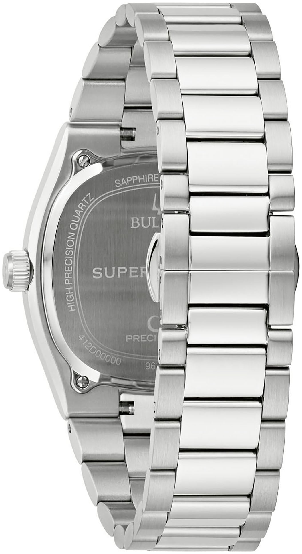 Bulova Quarzuhr »Super Seville«, Armbanduhr, Damenuhr, Herrenuhr, unisex, analog, Edelstahlarmband