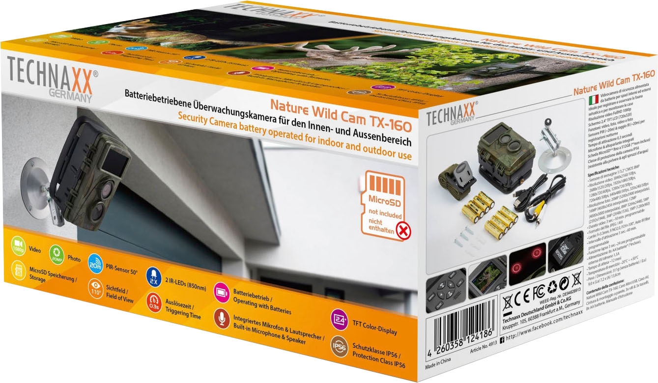 Technaxx Wildkamera »Nature Wild Cam TX-160«, Außenbereich