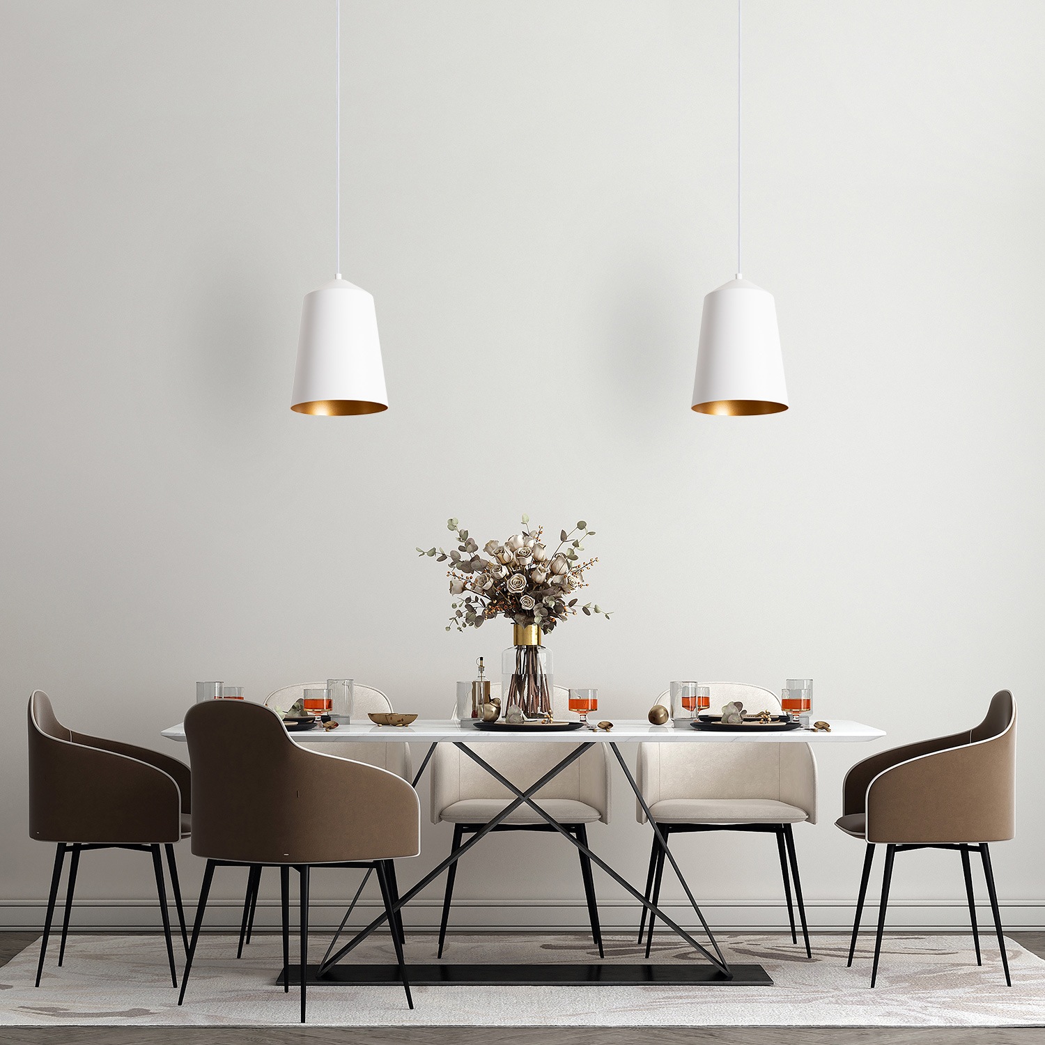 Paco Home Deckenleuchte »Jackson«, 1 flammig, Leuchtmittel E27 | ohne Leuchtmittel, Wohnzimmer Aluminium Pulverbeschichtet Industrial Design E27
