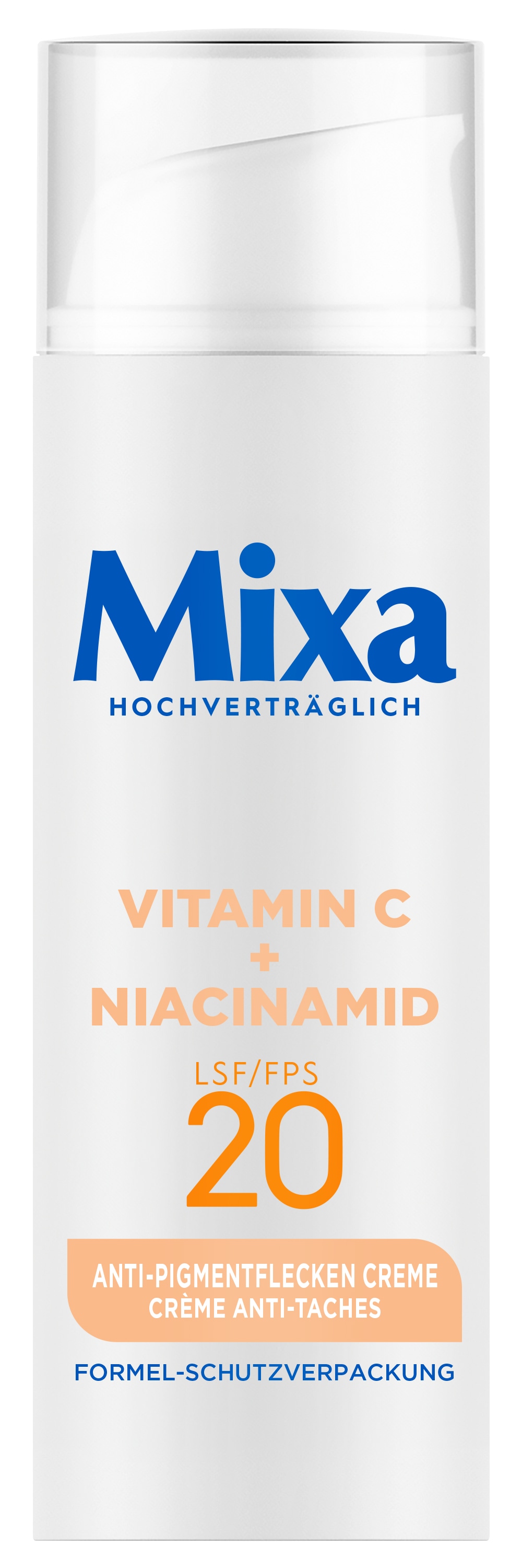 Gesichtspflege »Mixa Anti-Pigmentflecken Creme«, mit hoher Wirksamkeit