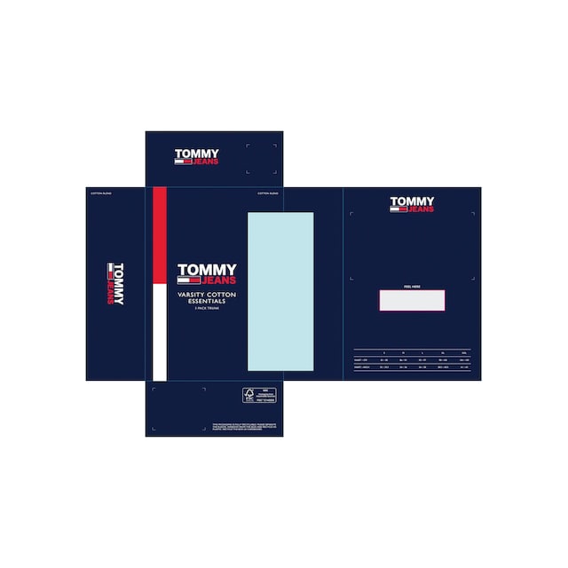 Tommy Hilfiger Underwear Trunk »3P TRUNK DTM«, (Packung, 3 St., 3er-Pack), mit  Tommy Jeans Logo-Elastikbund bei ♕ | Boxer anliegend
