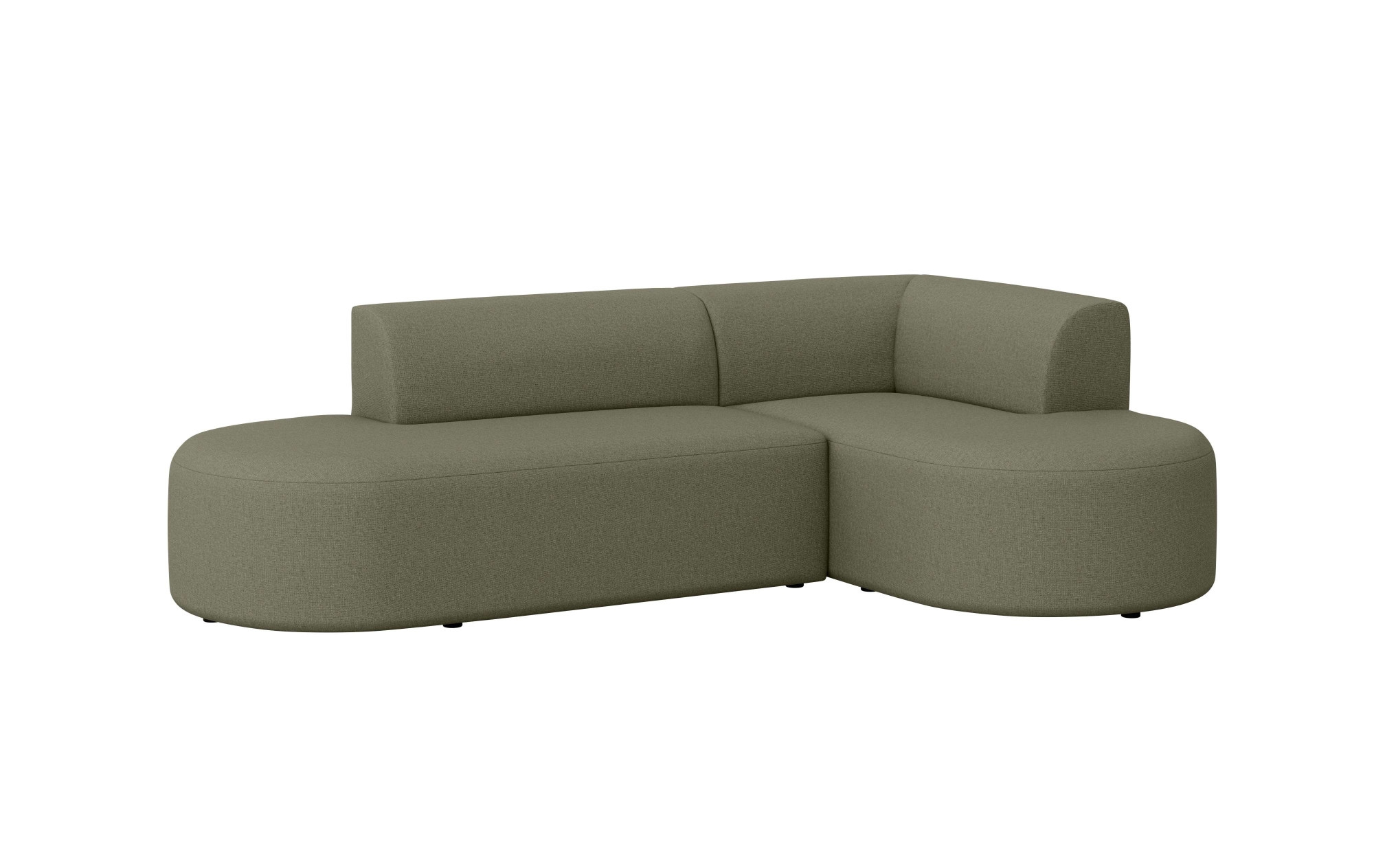 andas Ecksofa »Ecksofa Tvinne mit Ottomane links oder rechts bestellbar« L-Form, mit Wellenunterfederung, BxTxH 260x170x73 cm