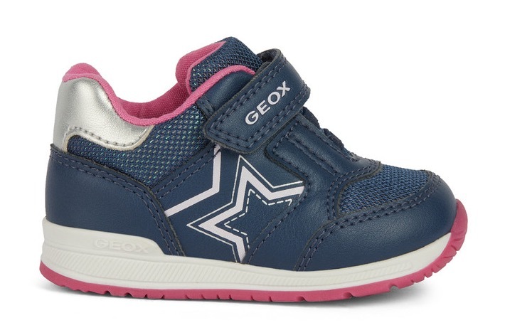 Geox Lauflernschuh »B RISHON GIRL A«, Sneaker, Klettstiefel mit schöner Stern-Applikation